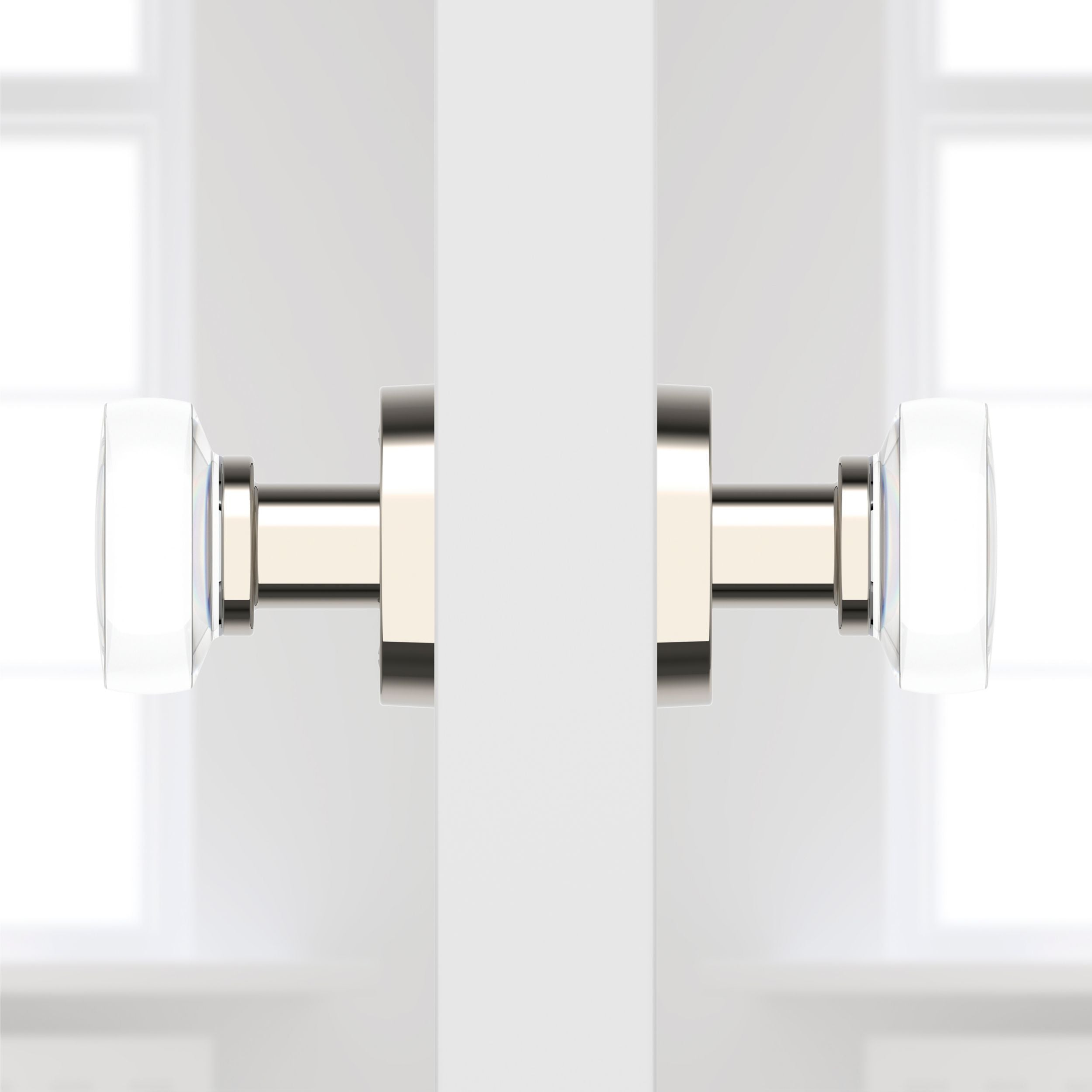 polished nickel door knob