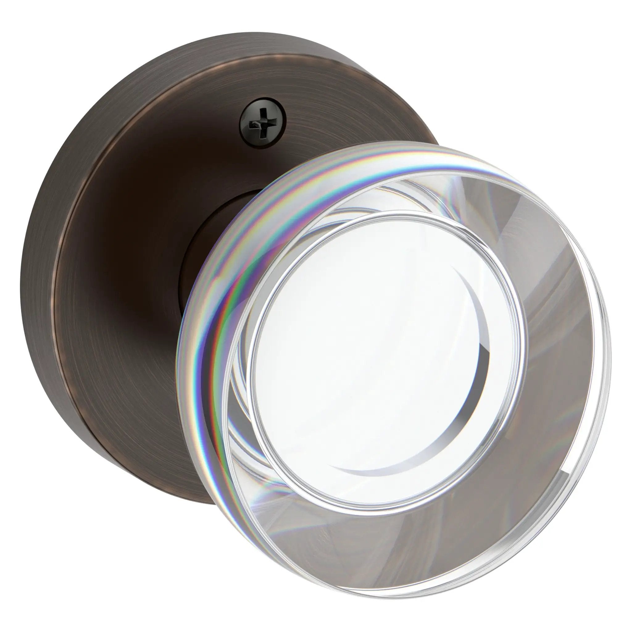 Baldwin Reserve Contemporary Crystal Knob and Square Rose by Baldwin