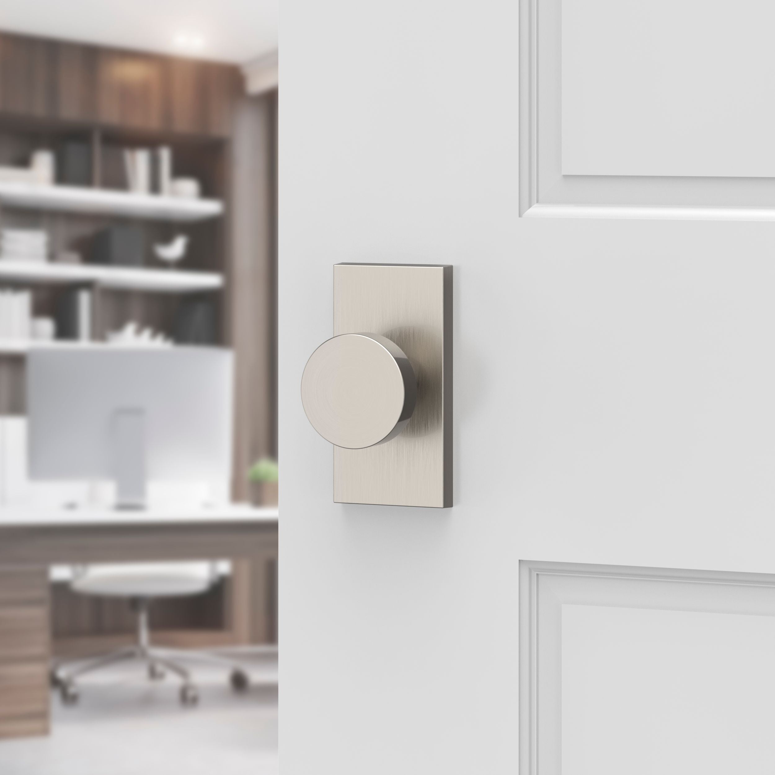 satin nickel door knob