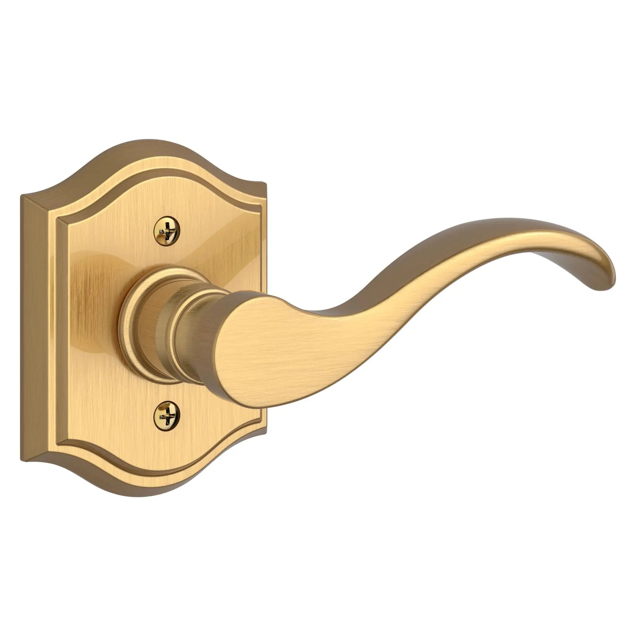 Baldwin Reserve Curve Lever and Traditional Arch Rose by Baldwin