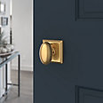 satin brass door knob