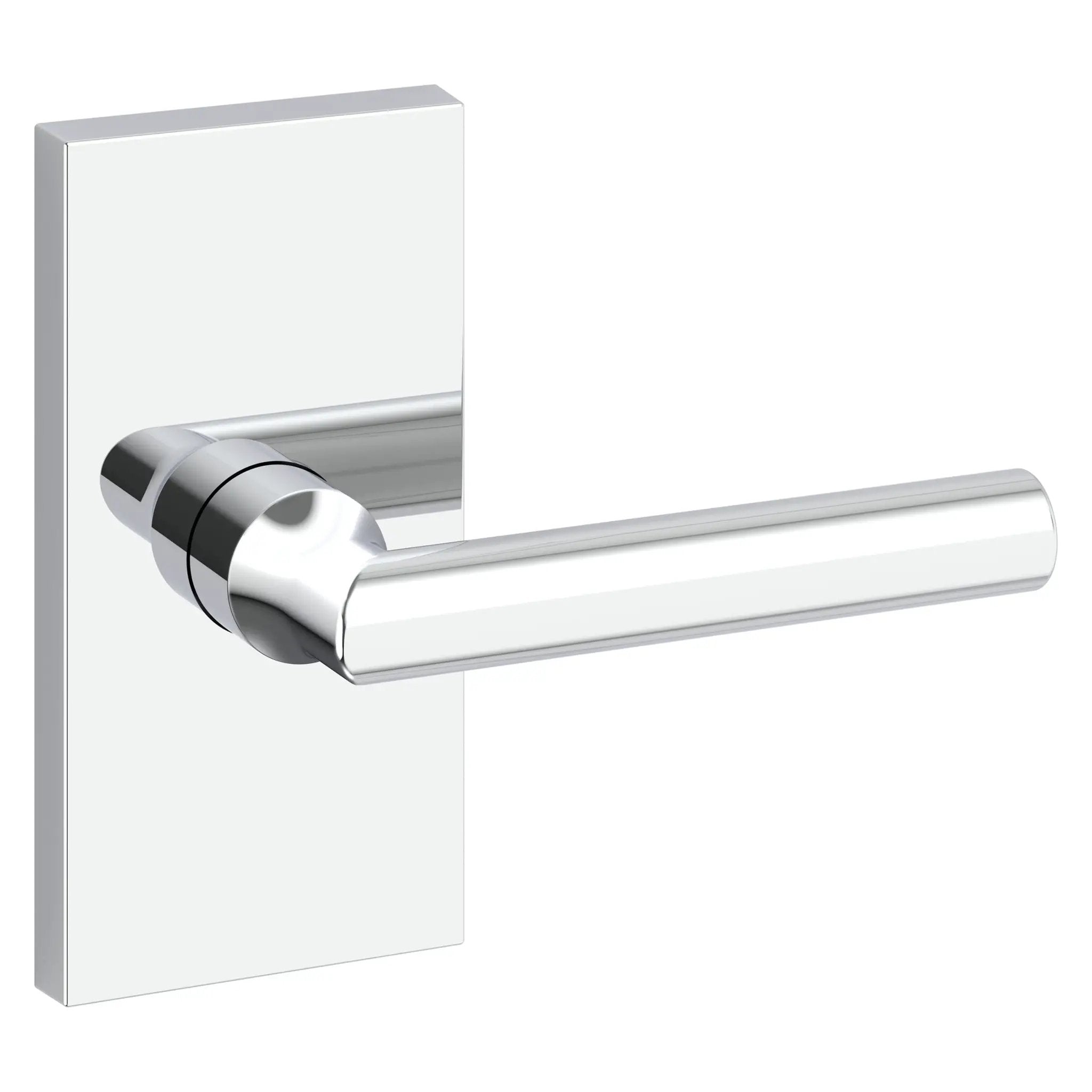 Baldwin Reserve Tube Lever and Contemporary 5" Rose by Baldwin