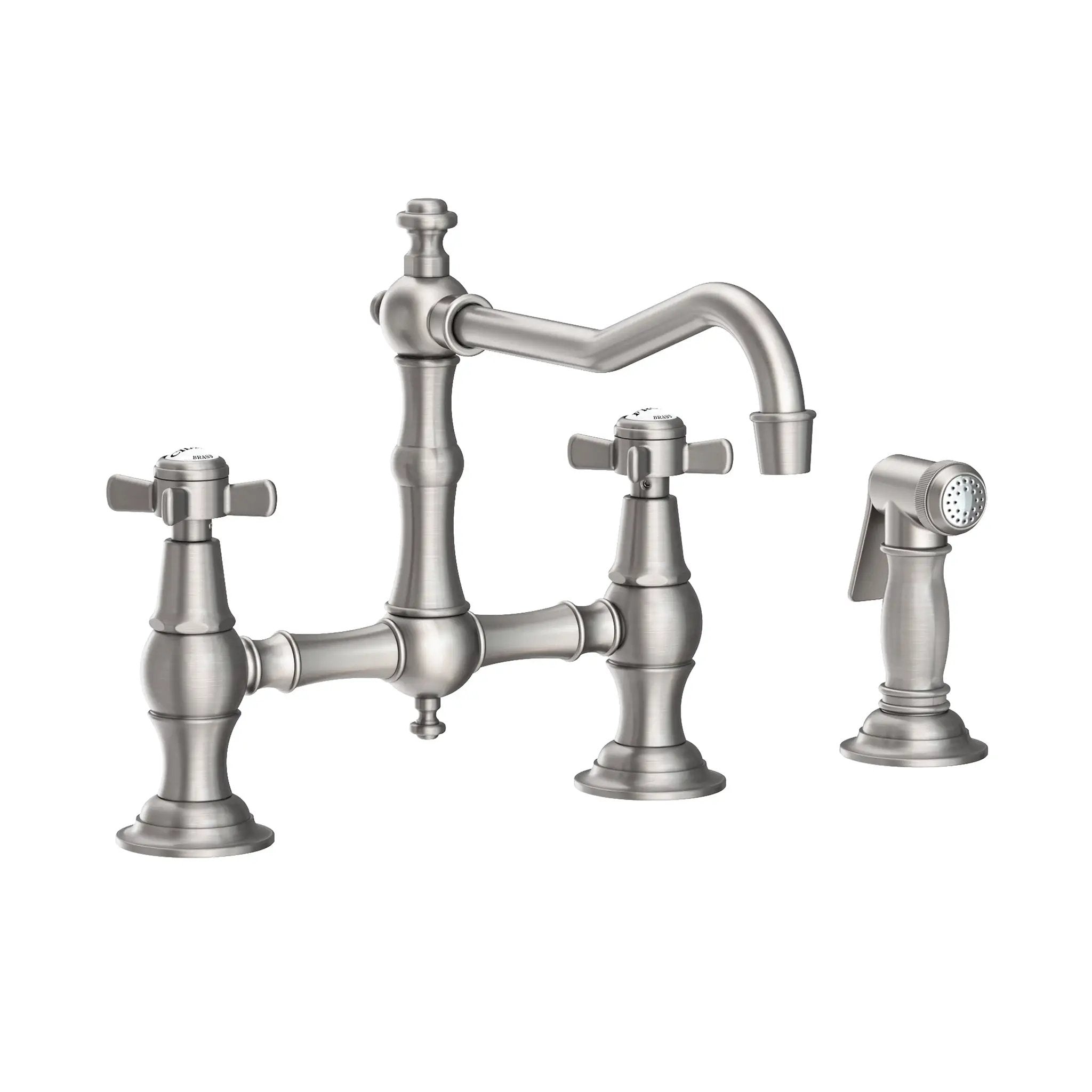Newport Brass Fairfield Kitchen Bridge Faucet with Side Spray by Newport Brass