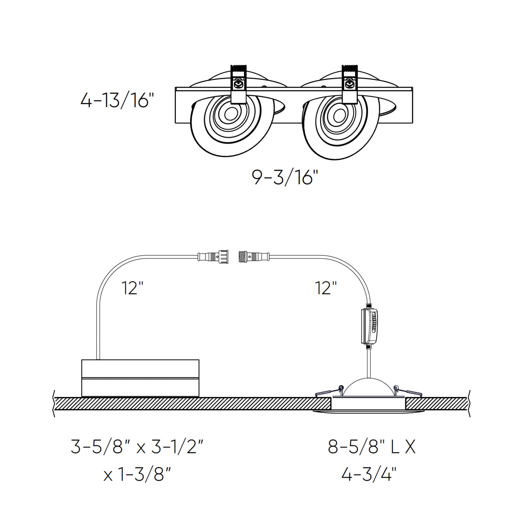 white recessed