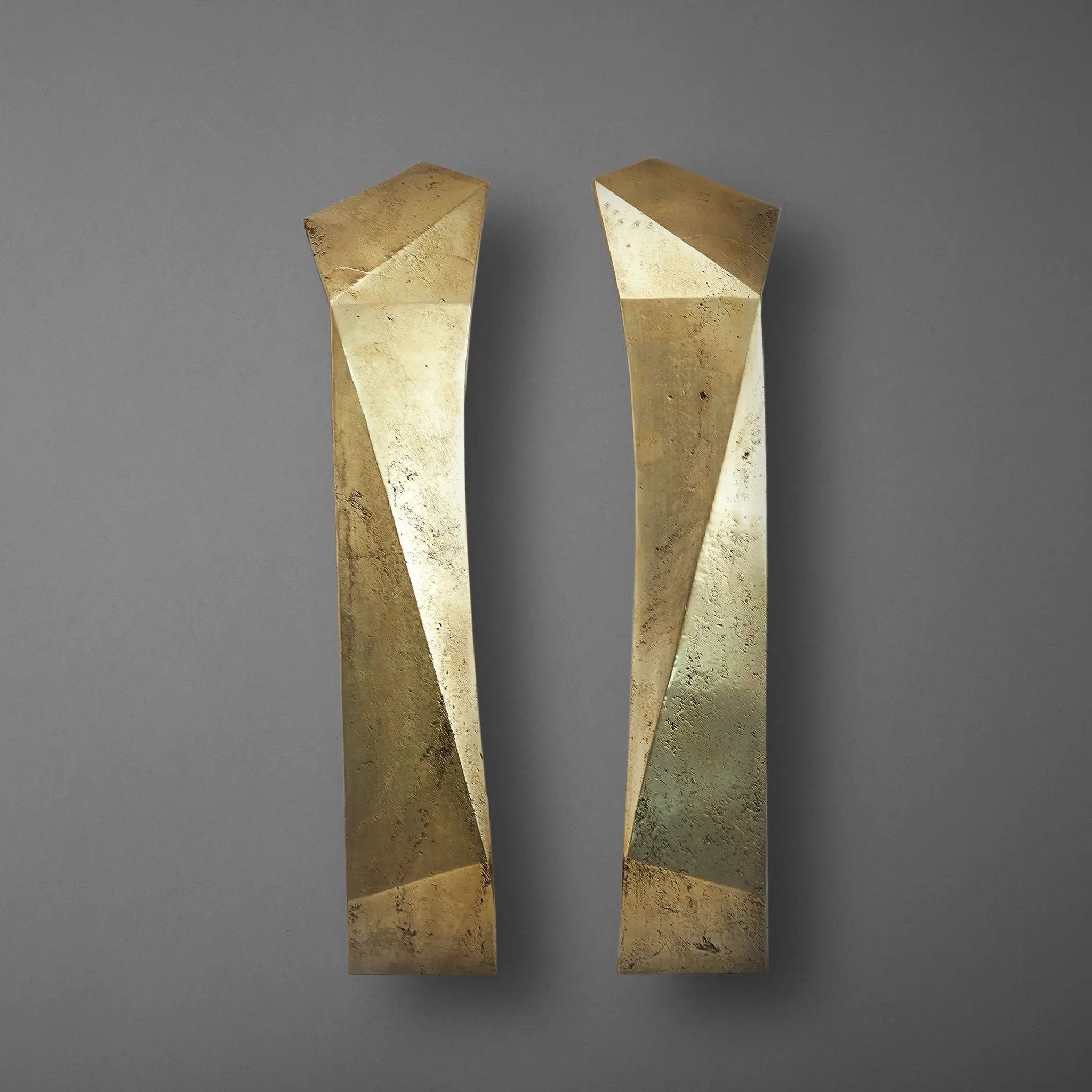natural cast brass door pull