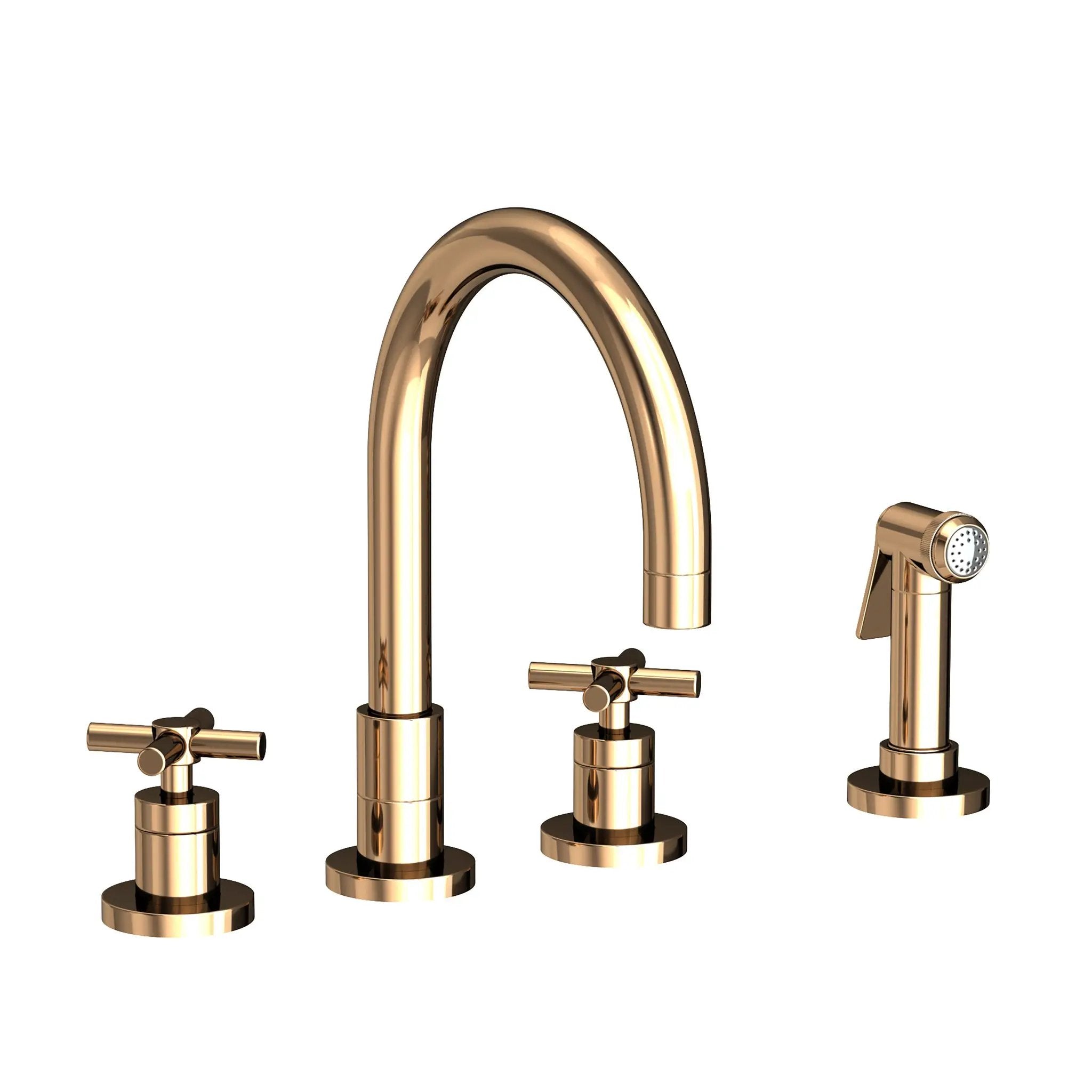 Newport Brass East Linear Kitchen Faucet with Side Spray by Newport Brass