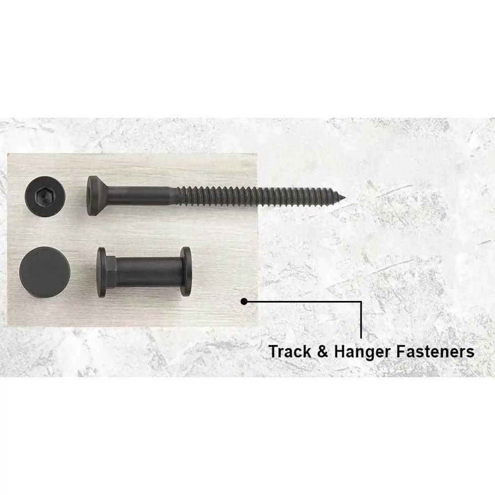 brushed stainless steel top mount track