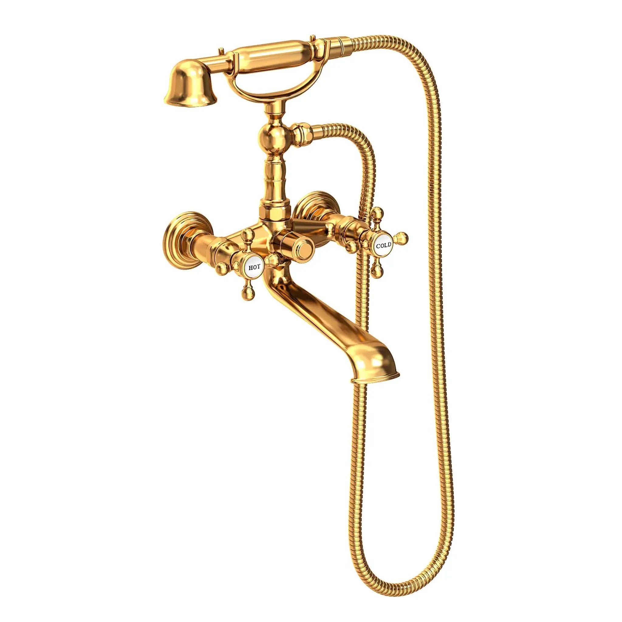 Newport Brass Astor Exposed Tub & Hand Shower Set - Wall Mount by Newport Brass
