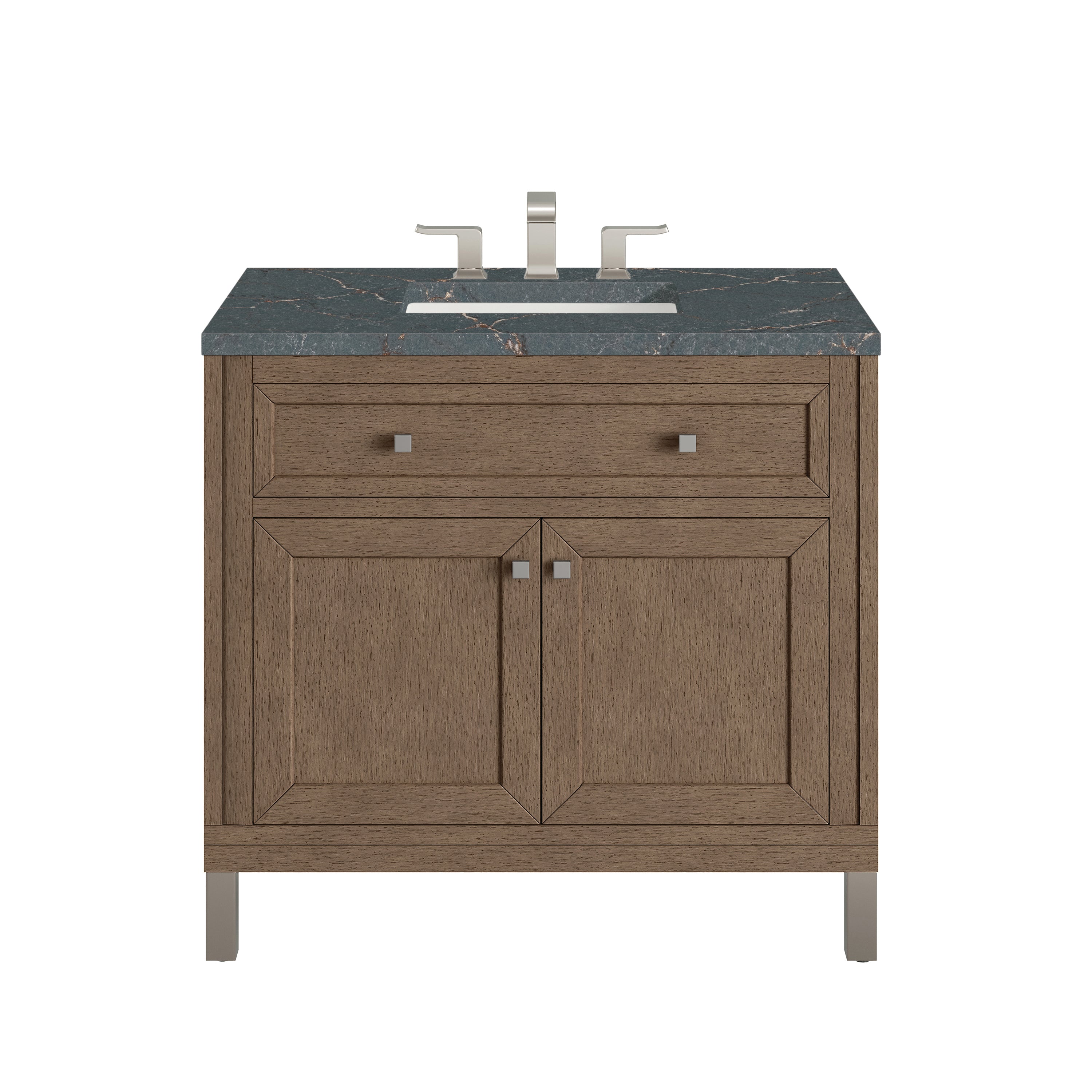 James Martin Vanities Chicago 36" Single Vanity - Whitewashed Walnut