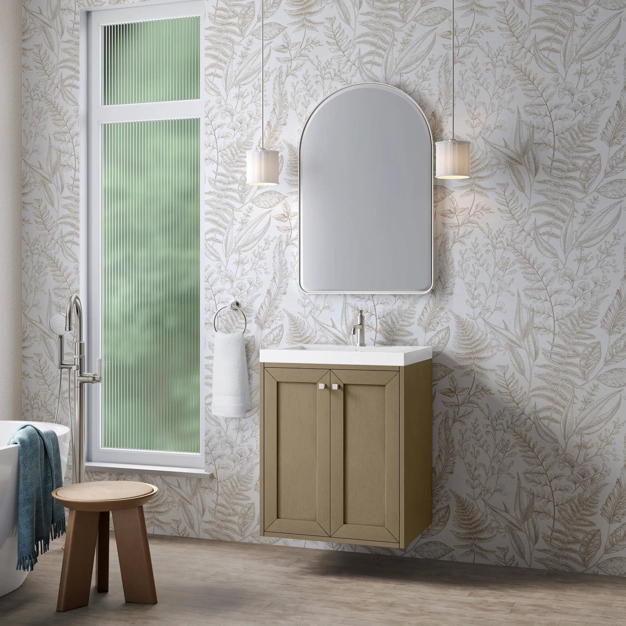 walnut whisper vanity