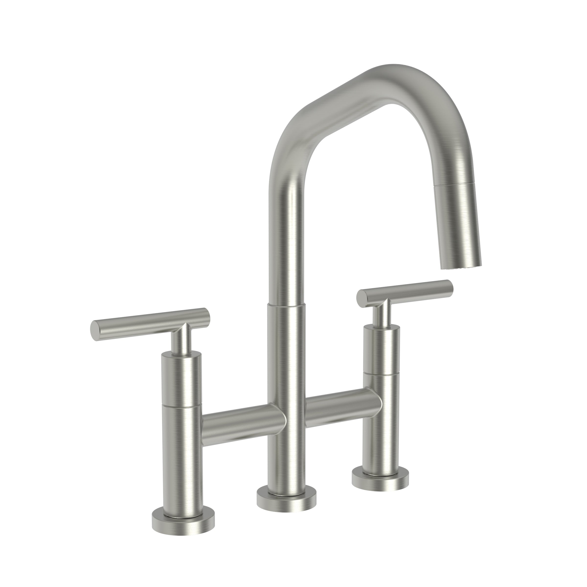 Newport Brass East Square Kitchen Bridge Pull-Down Faucet