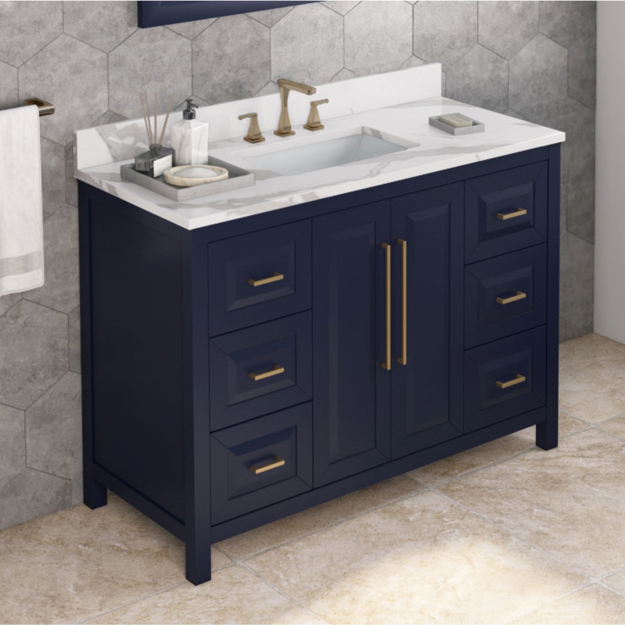 Jeffrey Alexander 48" Cade Vanity Set