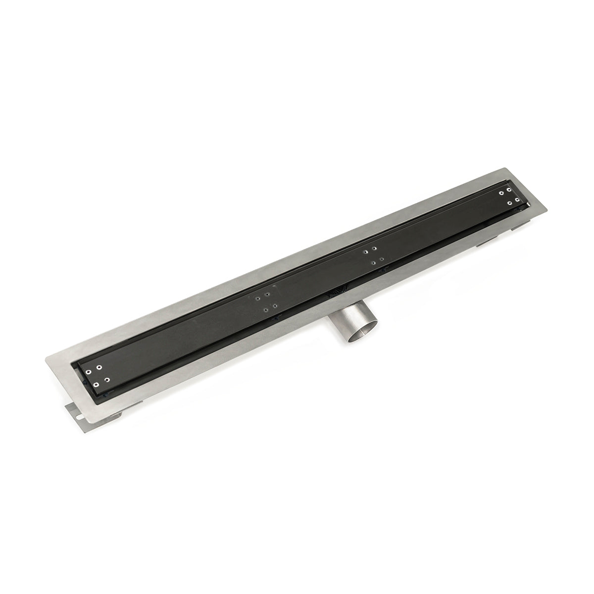 Infinity Drain 24" FT Series Side Outlet Linear Drain Kit with Tile Insert Frame