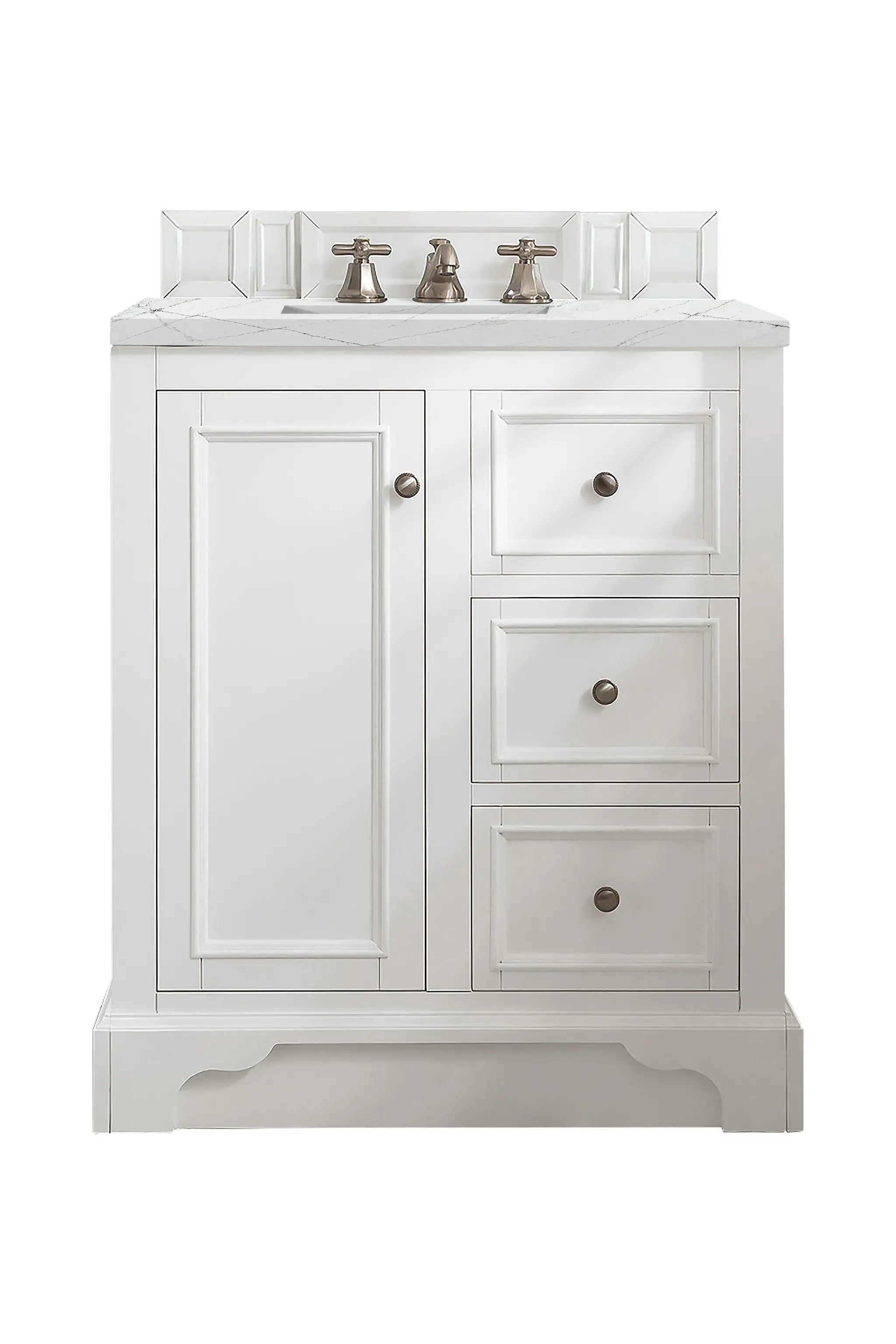 James Martin De Soto 30" Single Vanity Set - Bright White by James Martin Vanities