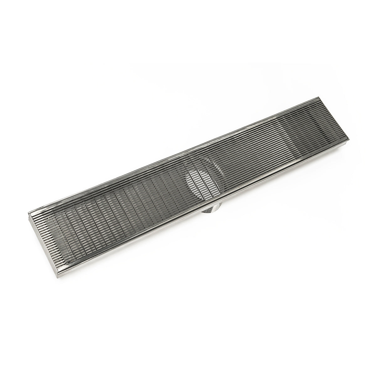Infinity Drain 32" FX Series High Flow Fixed Length Linear Drain Kit with Wedge Wire Grate with ABS Drain Body