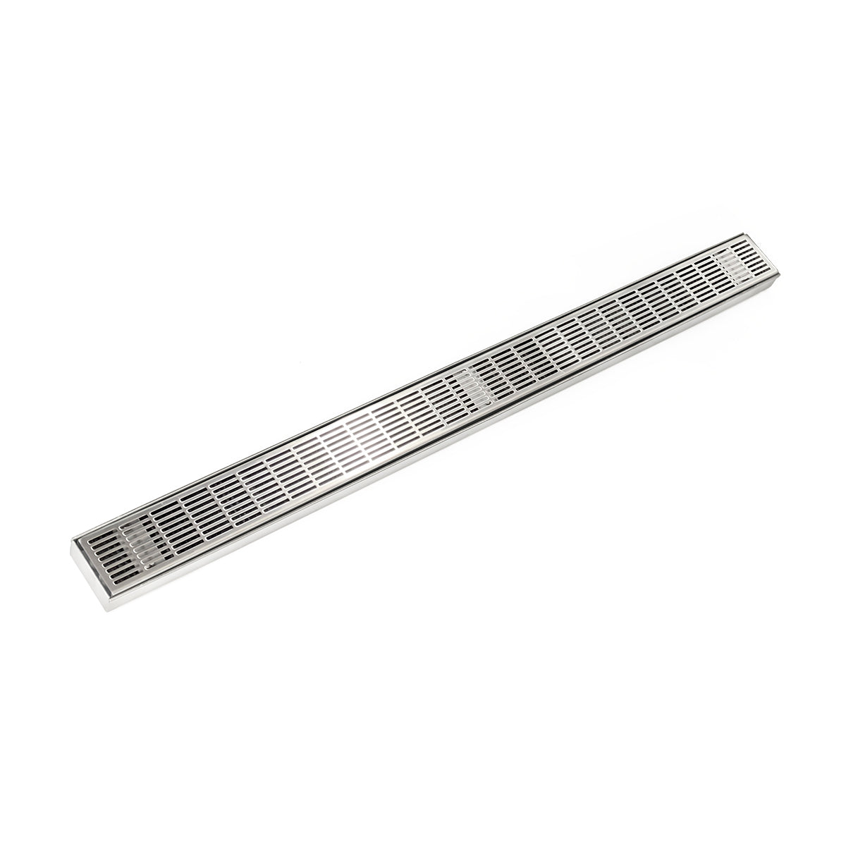 Infinity Drain 60" FX Series Fixed Length Linear Drain Kit with Perforated Slotted Grate