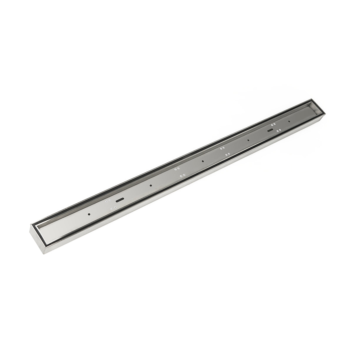Infinity Drain 48" FX Low Profile Series Fixed Length Linear Drain Kit with Tile Insert Frame