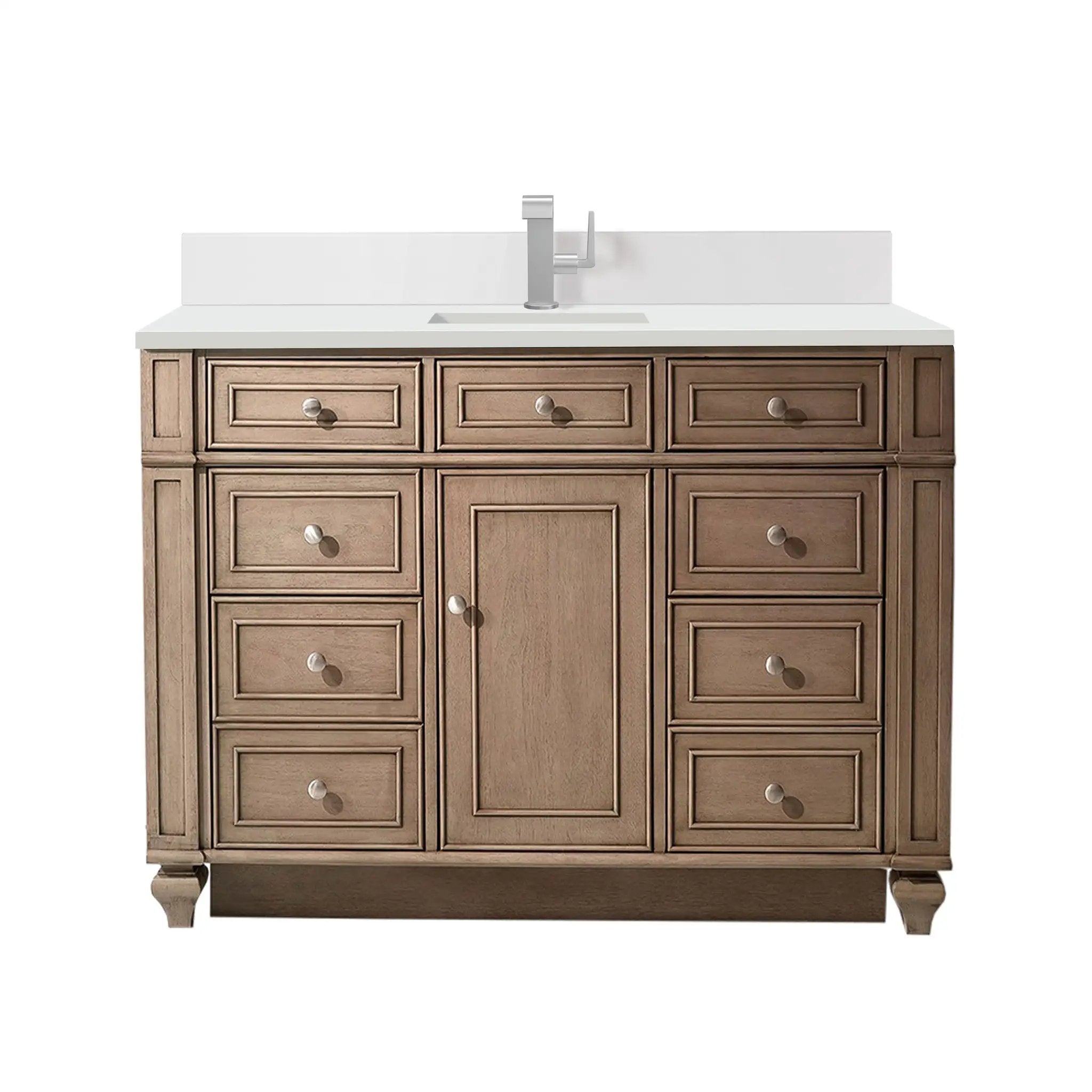 whitewashed walnut vanity