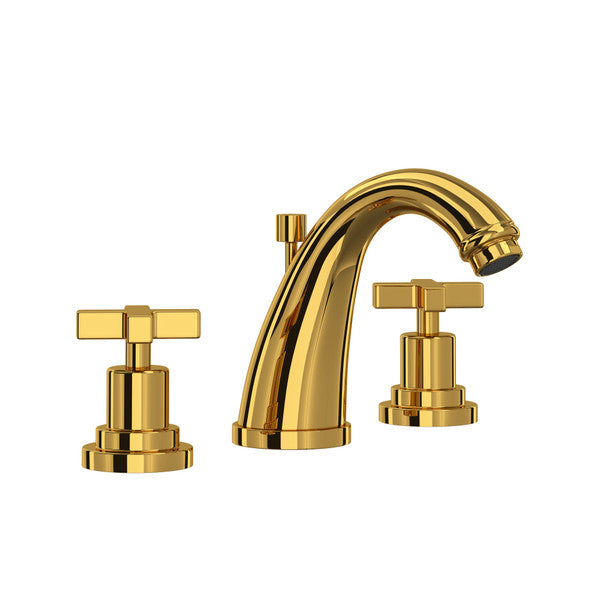 Rohl Lombardia Widespread Lavatory Faucet with C-Spout