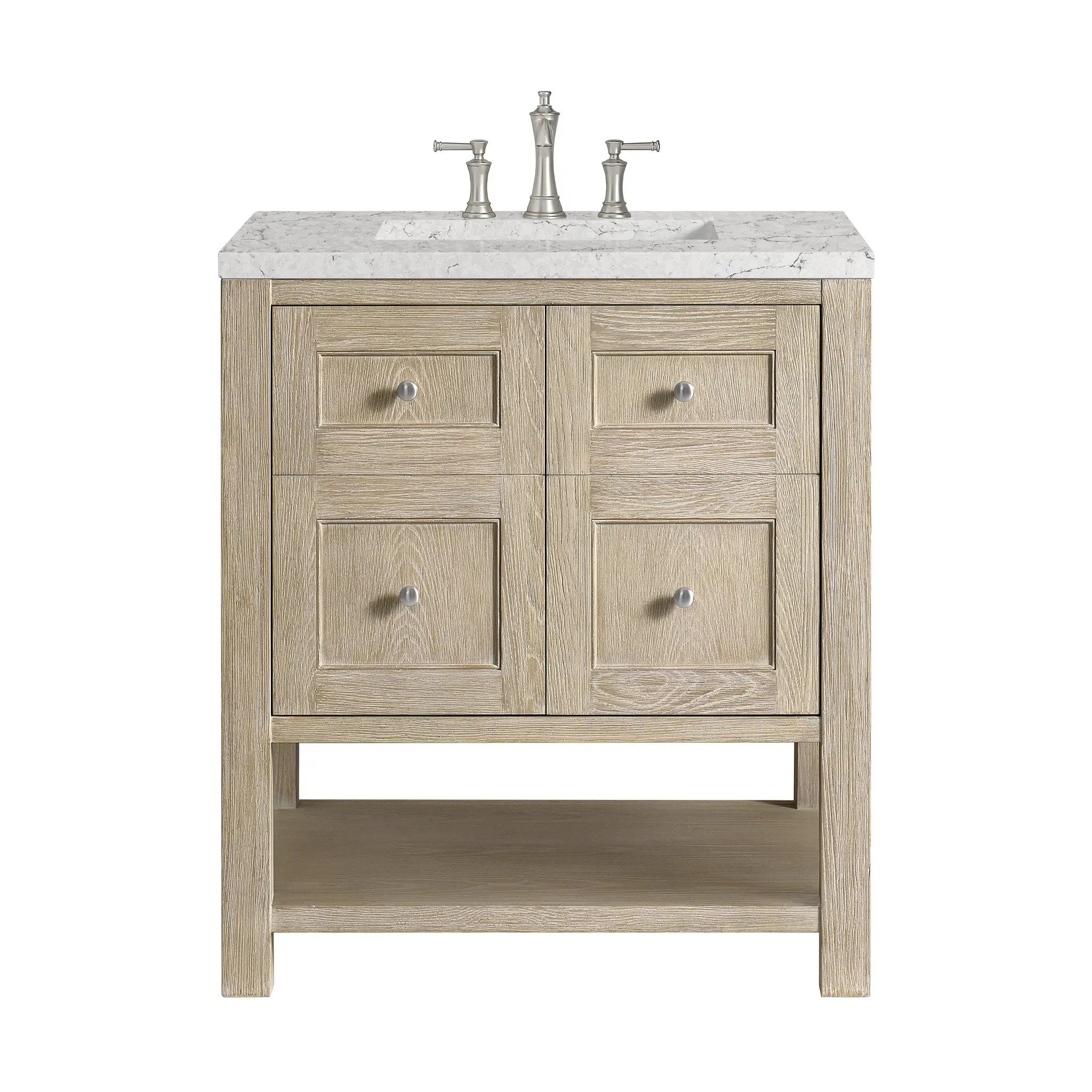 James Martin Breckenridge 30" Single Vanity Set - Whitewashed Oak by James Martin Vanities