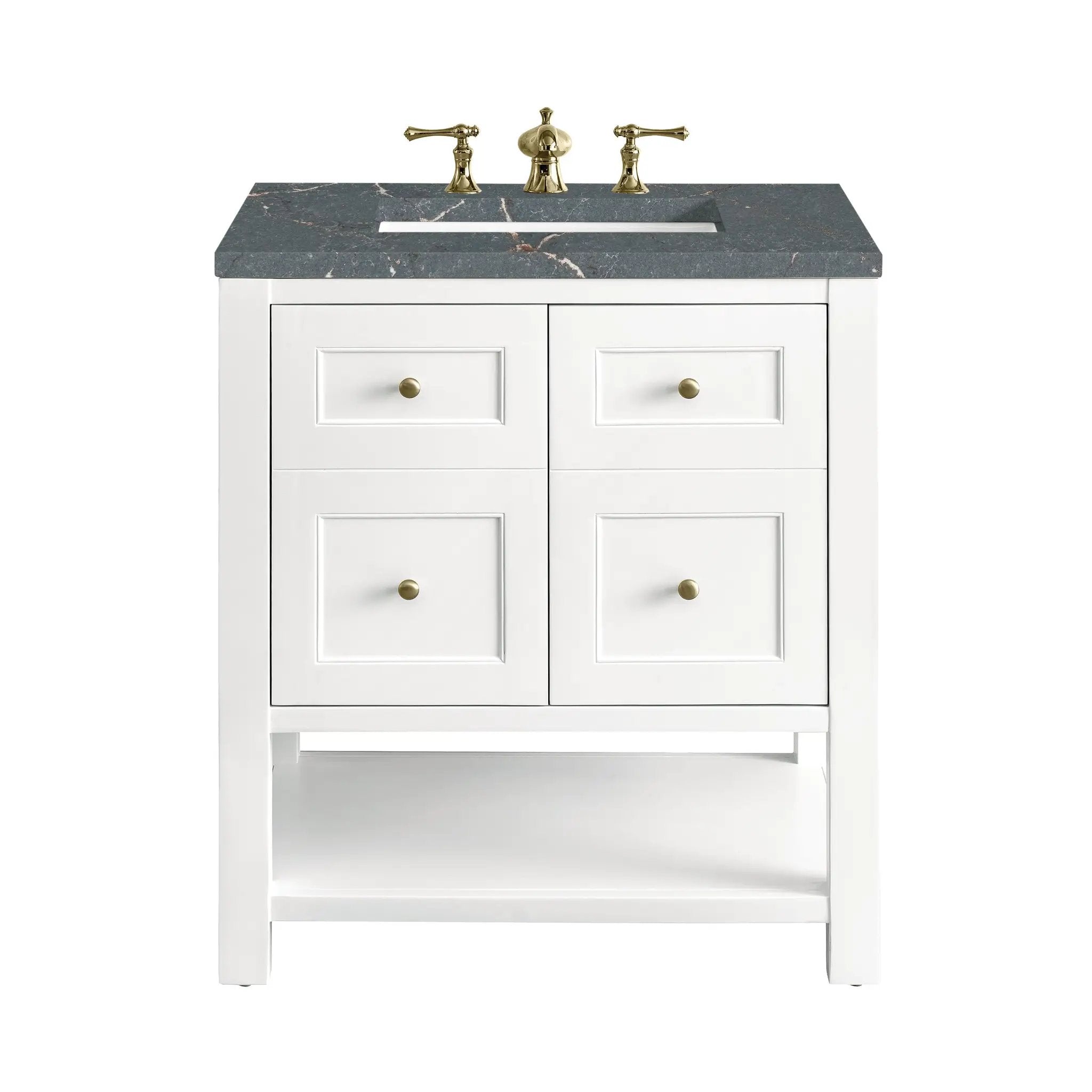 James Martin Breckenridge 30" Single Vanity Set - Bright White by James Martin Vanities
