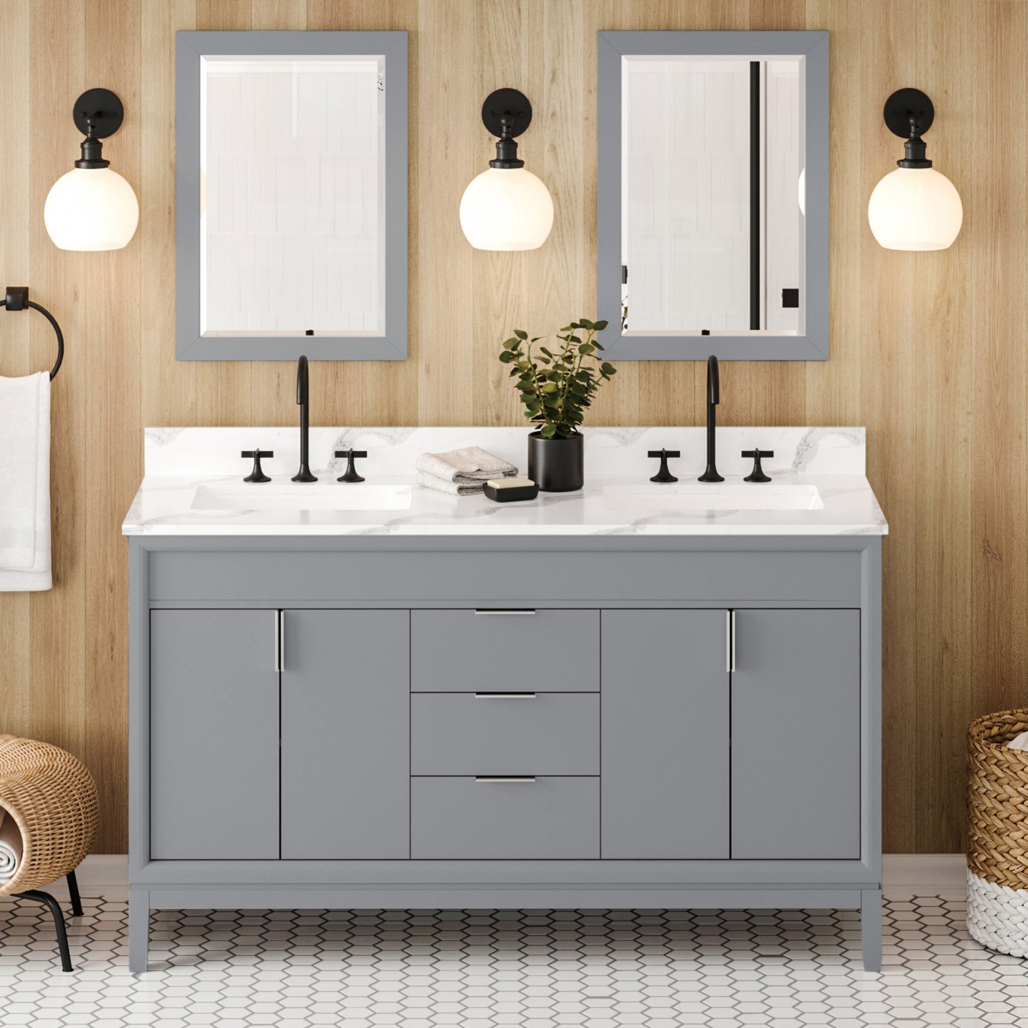 Jeffrey Alexander 60" Theodora Vanity Set