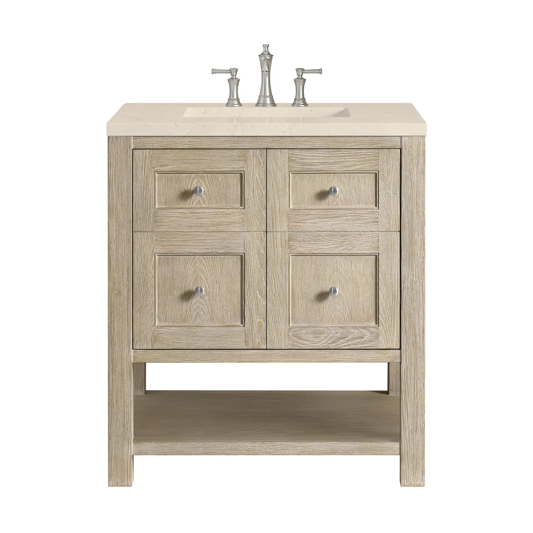 James Martin Breckenridge 30" Single Vanity Set - Whitewashed Oak by James Martin Vanities