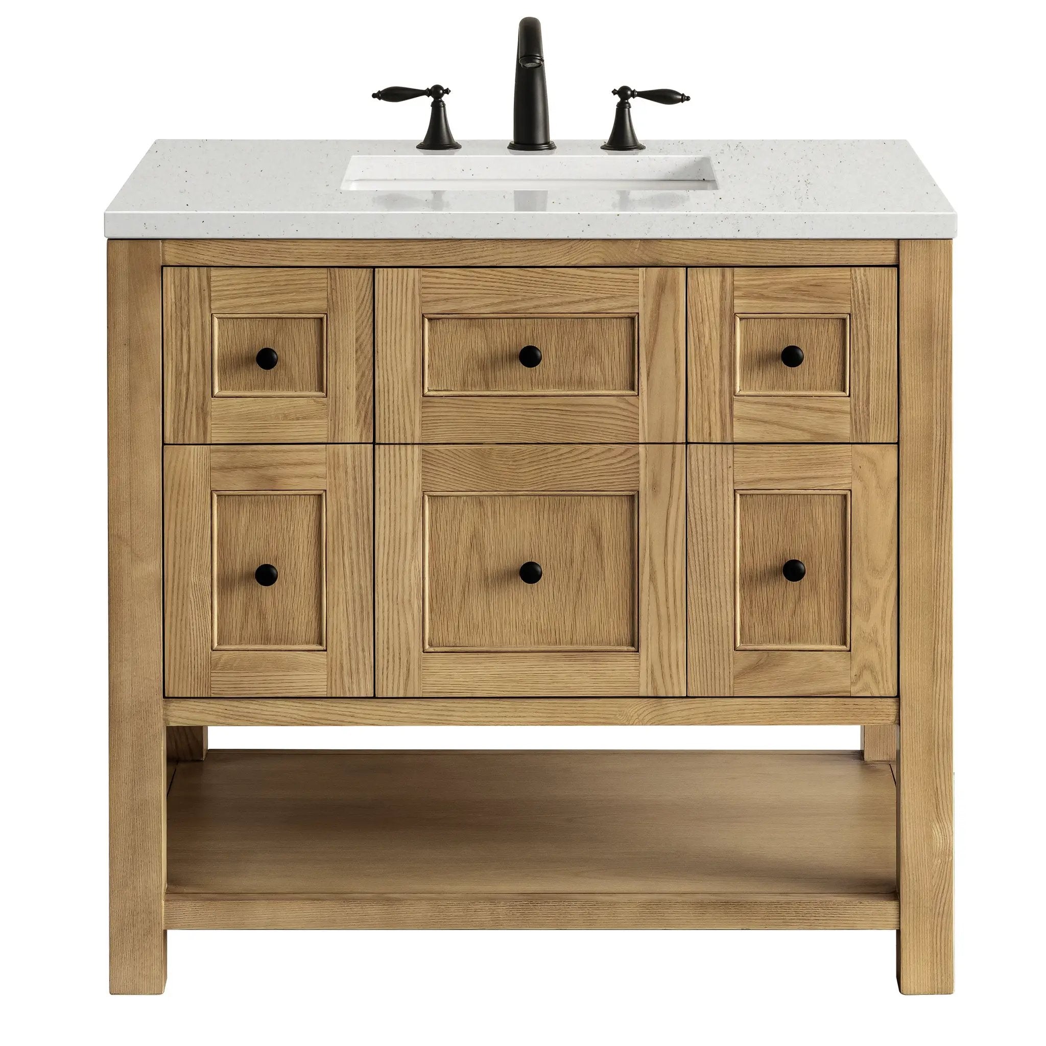 James Martin Breckenridge 36" Single Vanity Set - Light Natural Oak by James Martin Vanities