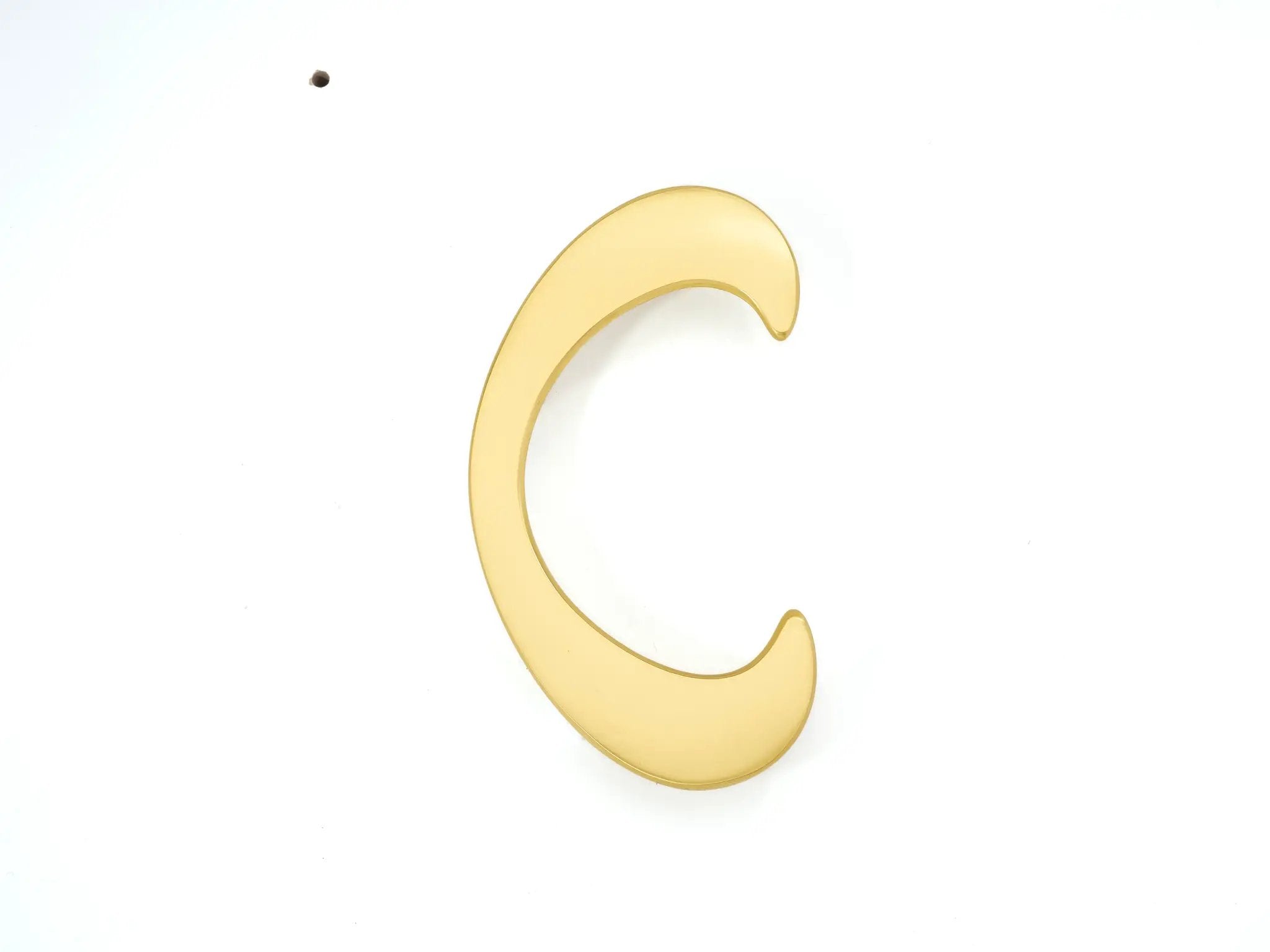 satin brass pull