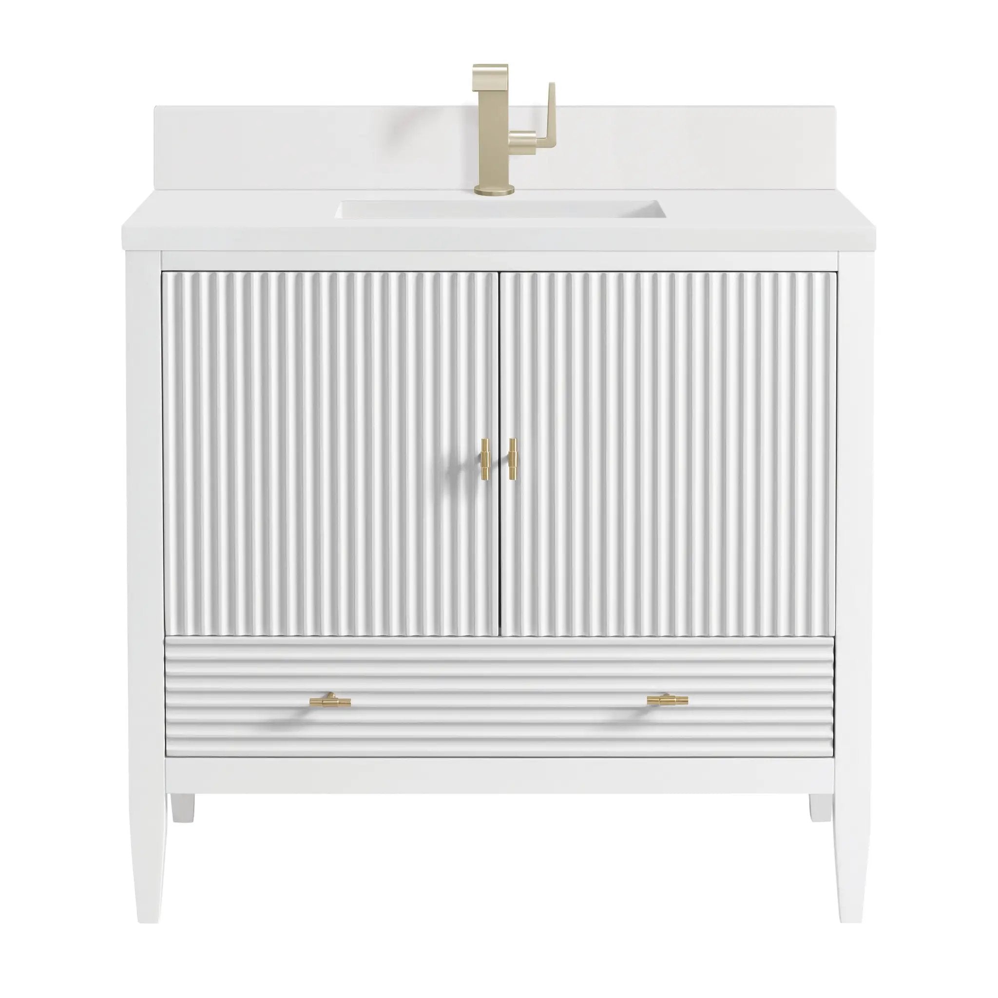 James Martin Myrrin 36" Vanity Set - Bright White by James Martin Vanities