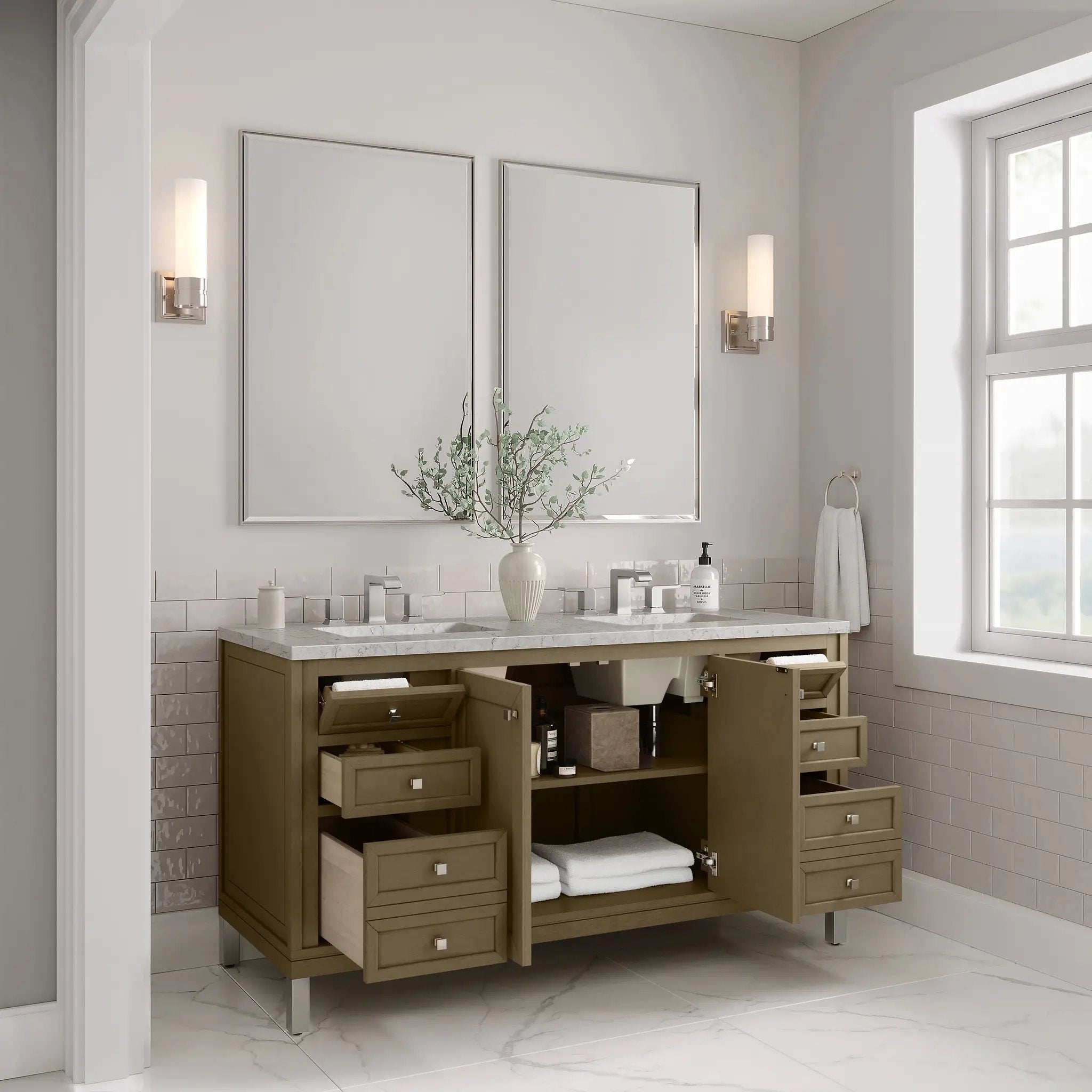 walnut whisper vanity