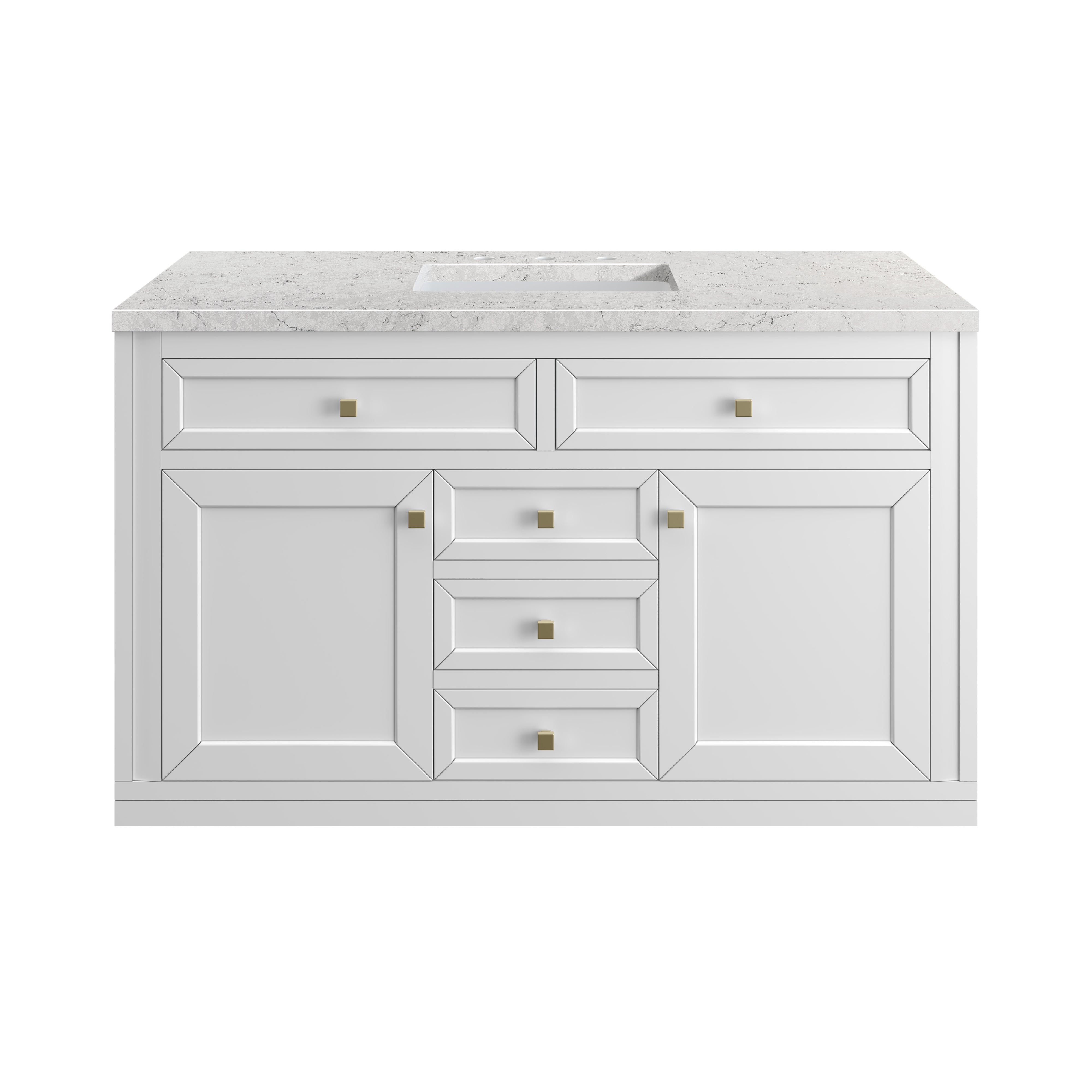 James Martin Vanities Chicago 48" Single Vanity - Glossy White