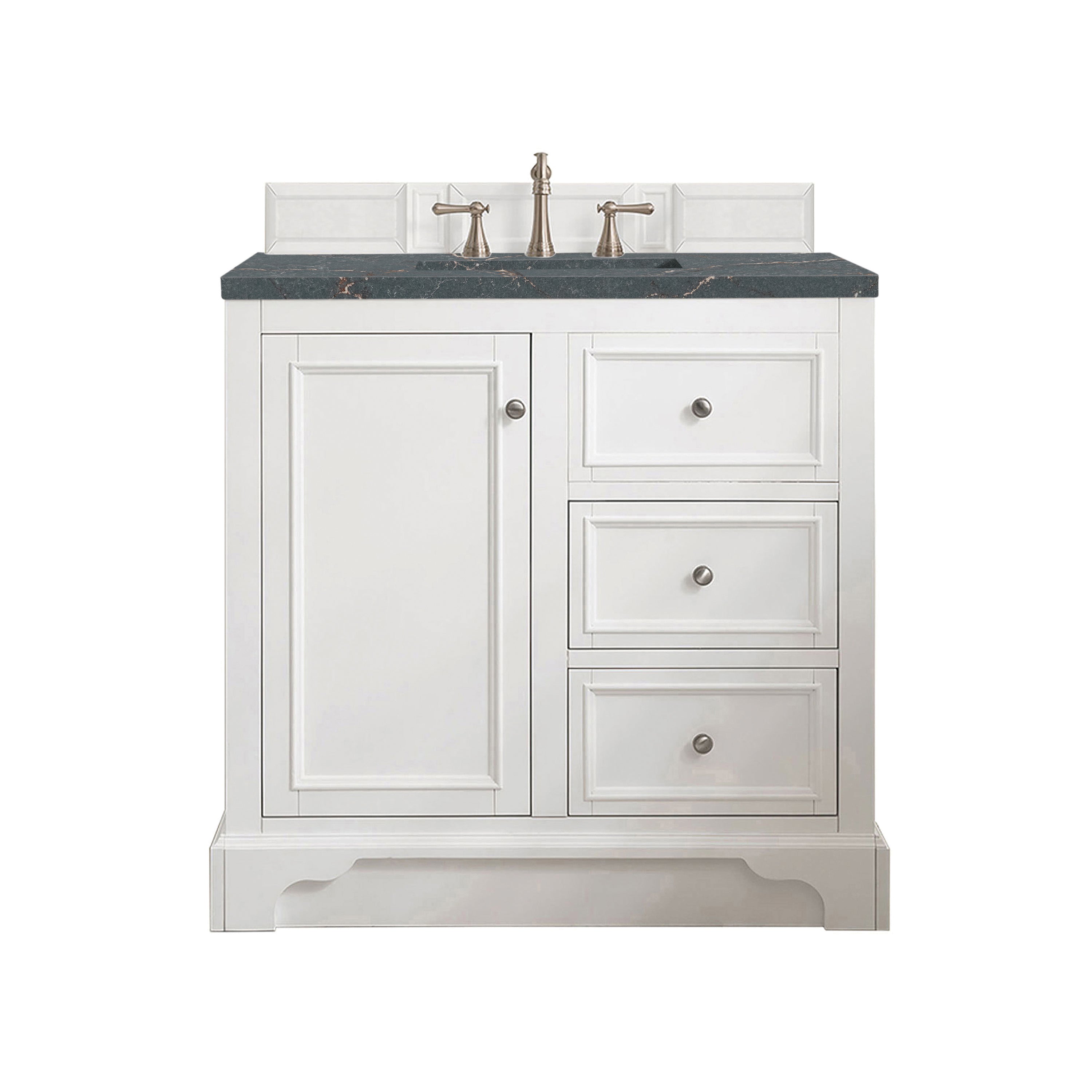 James Martin Vanities De Soto 36" Single Vanity - Bright White