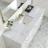 carrara marble single vanity