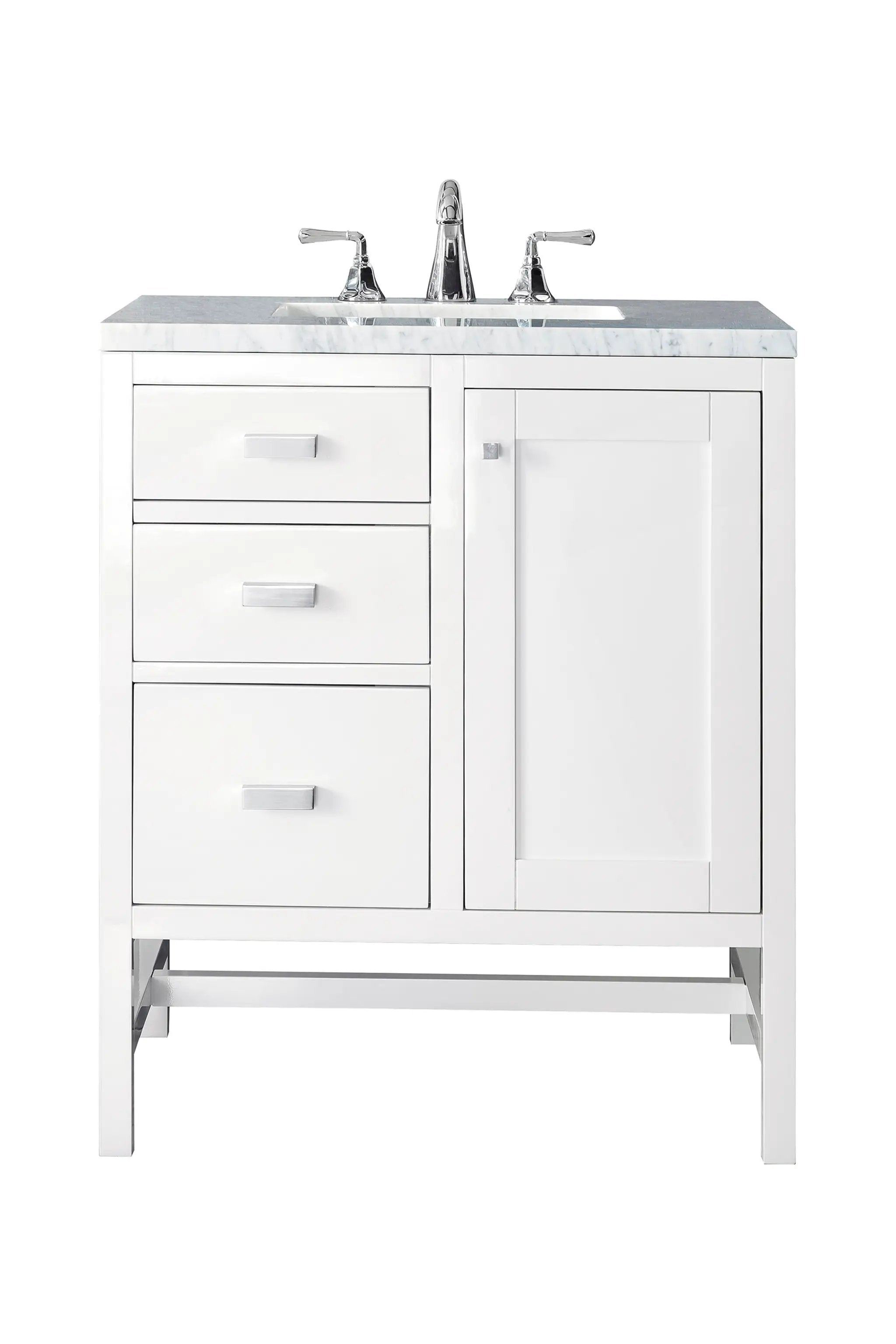 James Martin Addison 30" Single Vanity Set - Glossy White by James Martin Vanities