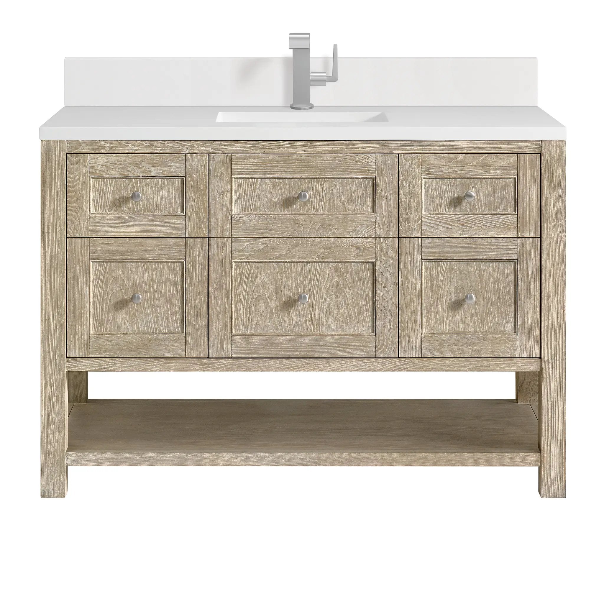 James Martin Breckenridge 48" Single Vanity Set - Whitewashed Oak by James Martin Vanities