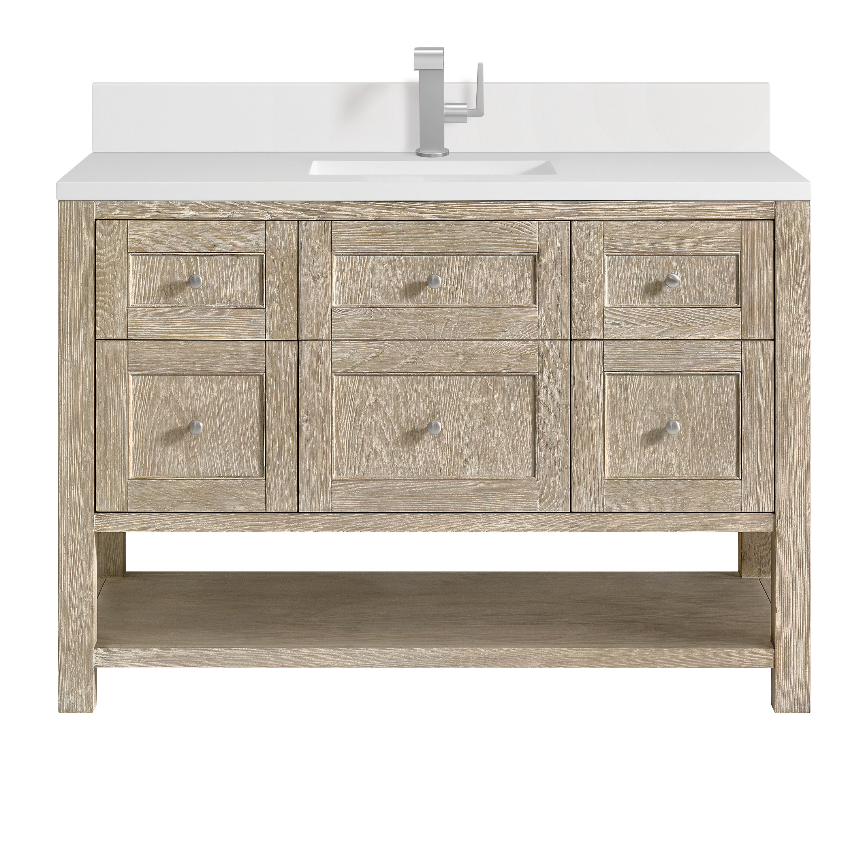 James Martin Vanities Breckenridge 48" Single Vanity - Whitewashed Oak