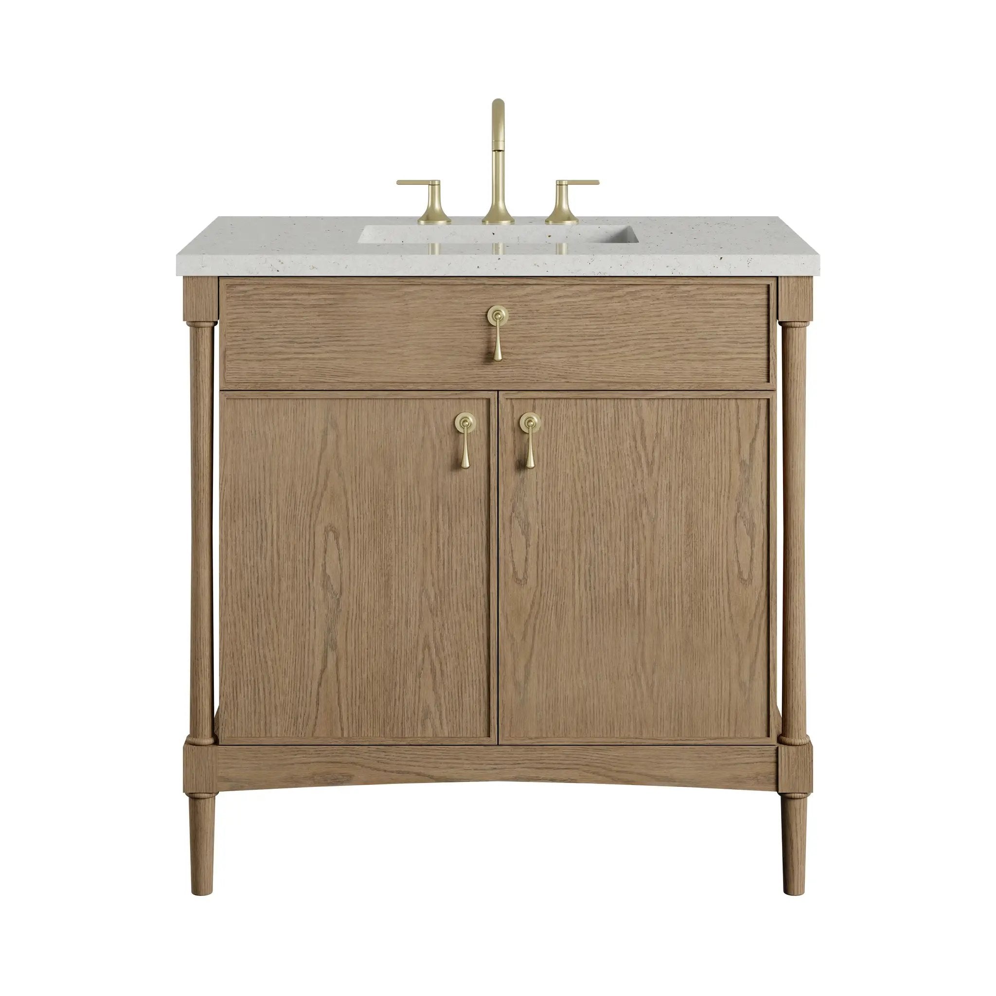 James Martin Kinnsden 36" Single Vanity Set - Weathered Oak by James Martin Vanities