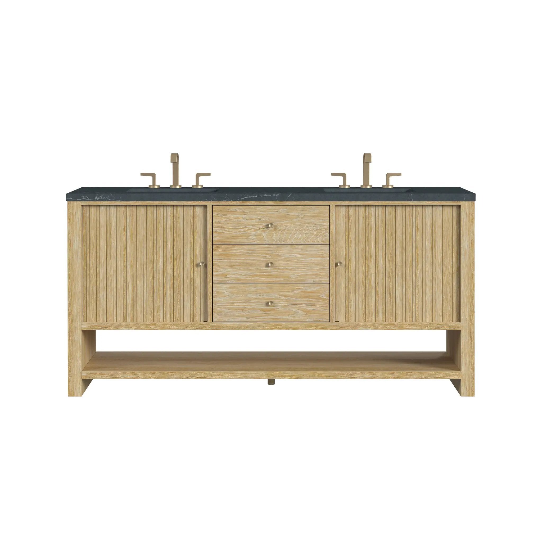 James Martin Marigot 72" Double Vanity Set - Sunwashed Oak by James Martin Vanities