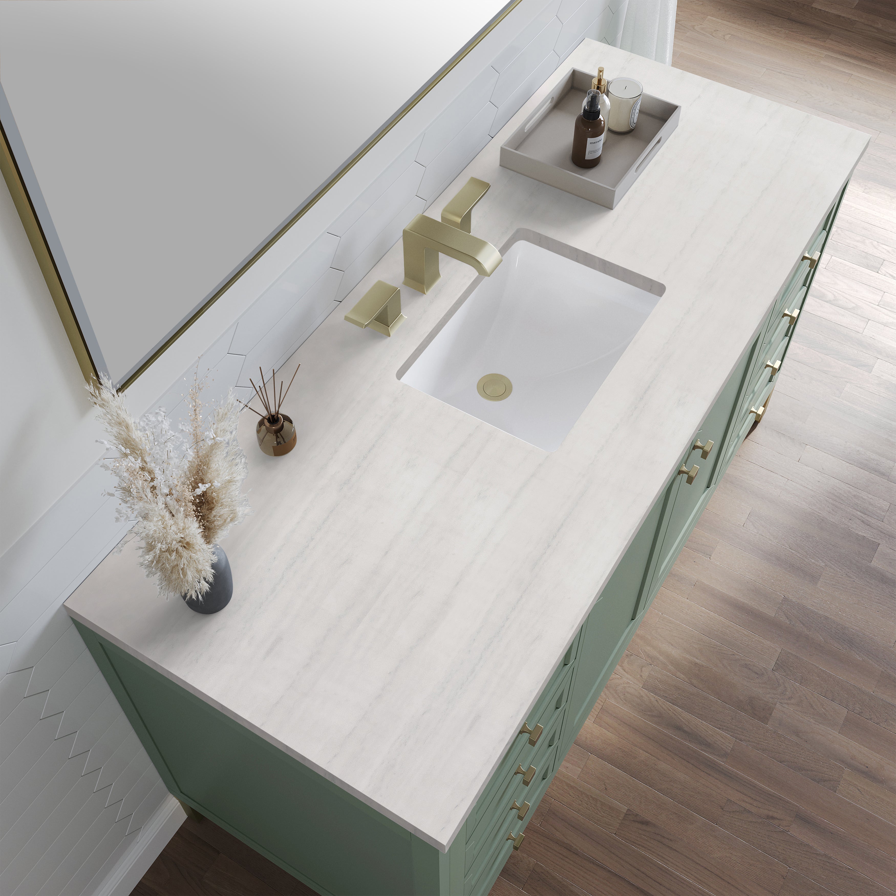 arctic fall solid surface top vanity