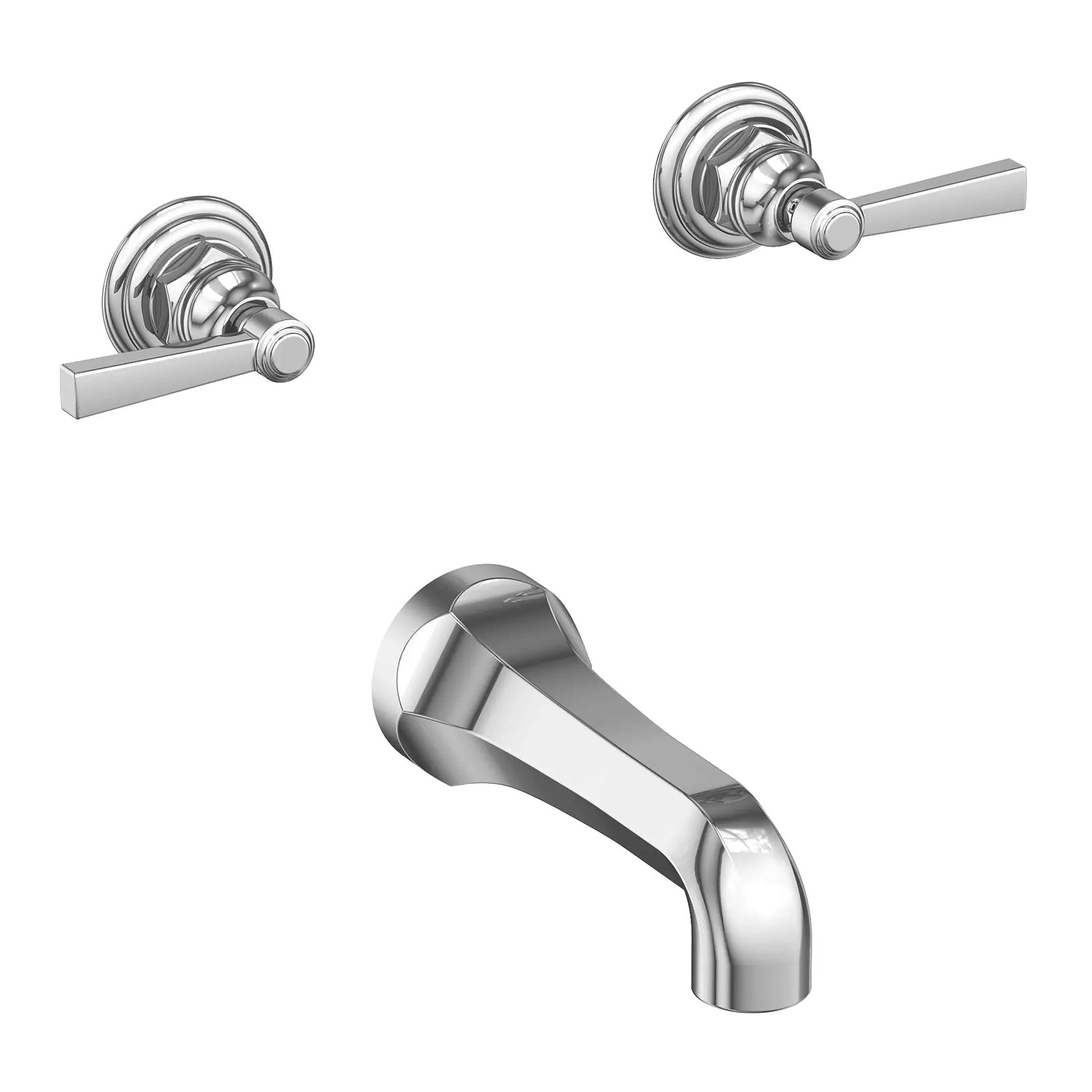 polished chrome tub faucet