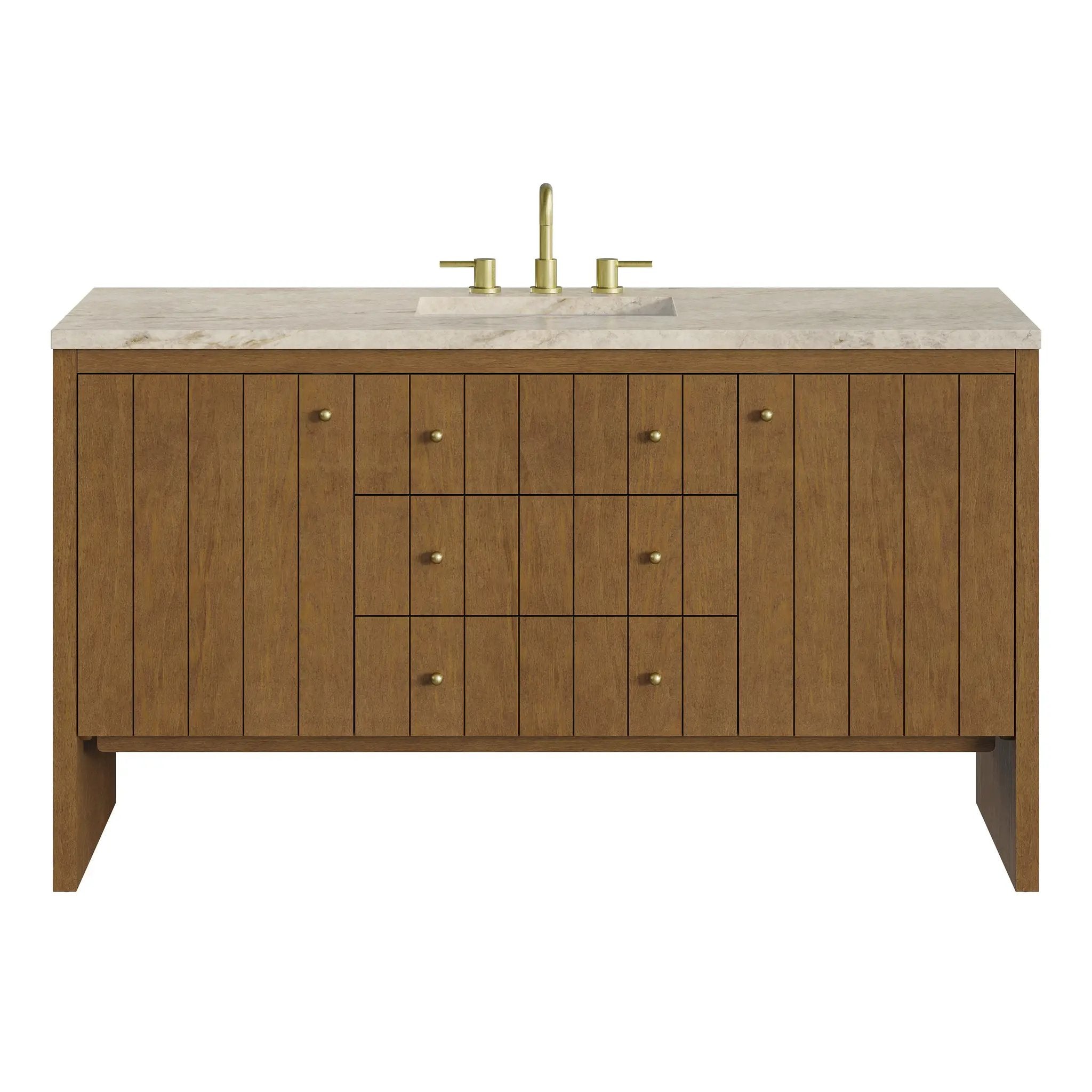 James Martin Hudson 60" Single Vanity Set - Honey Oak by James Martin Vanities