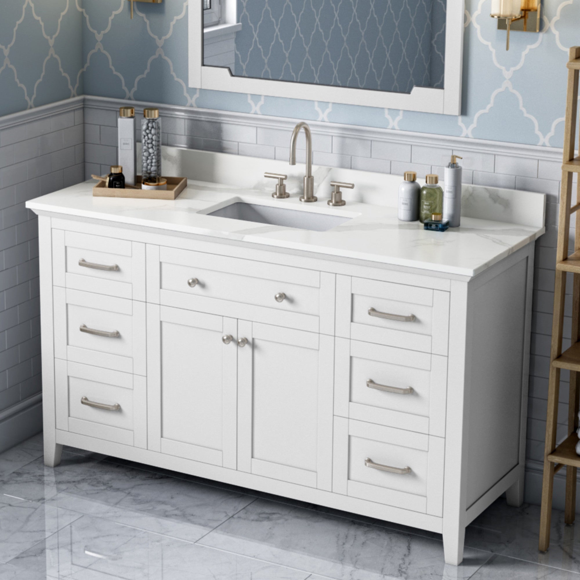 Jeffrey Alexander 60" Chatham Vanity Set