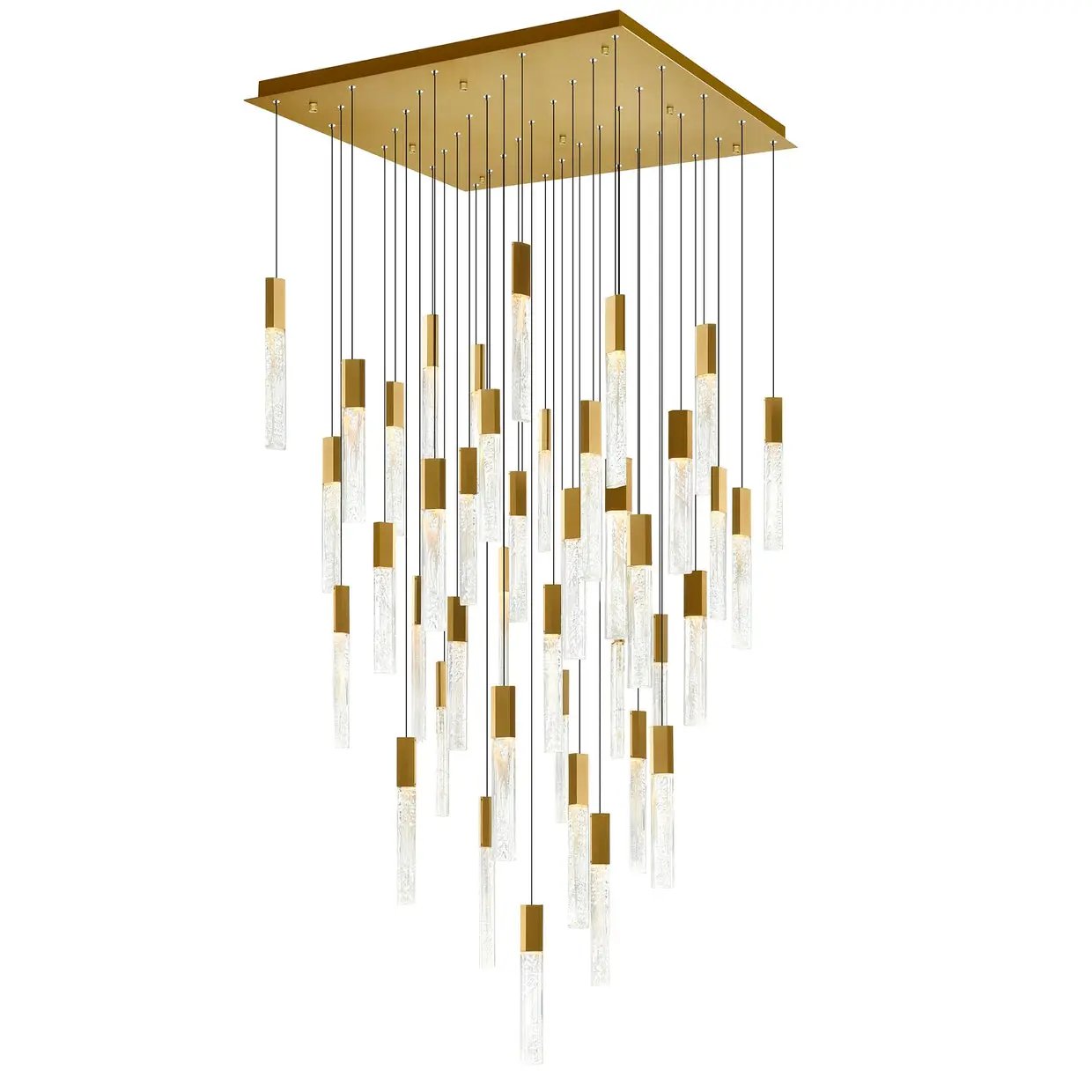 CWI Lighting Greta Integrated LED 36" Chandelier with Handcrafted Glass by CWI Lighting