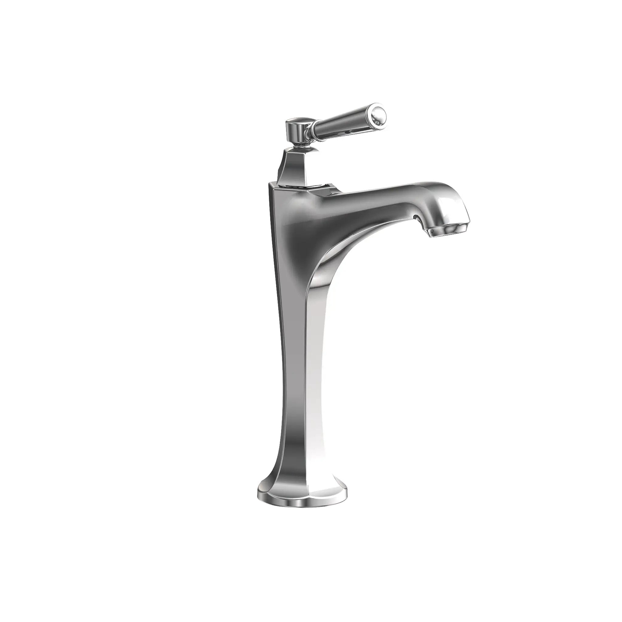 polished chrome vessel faucet
