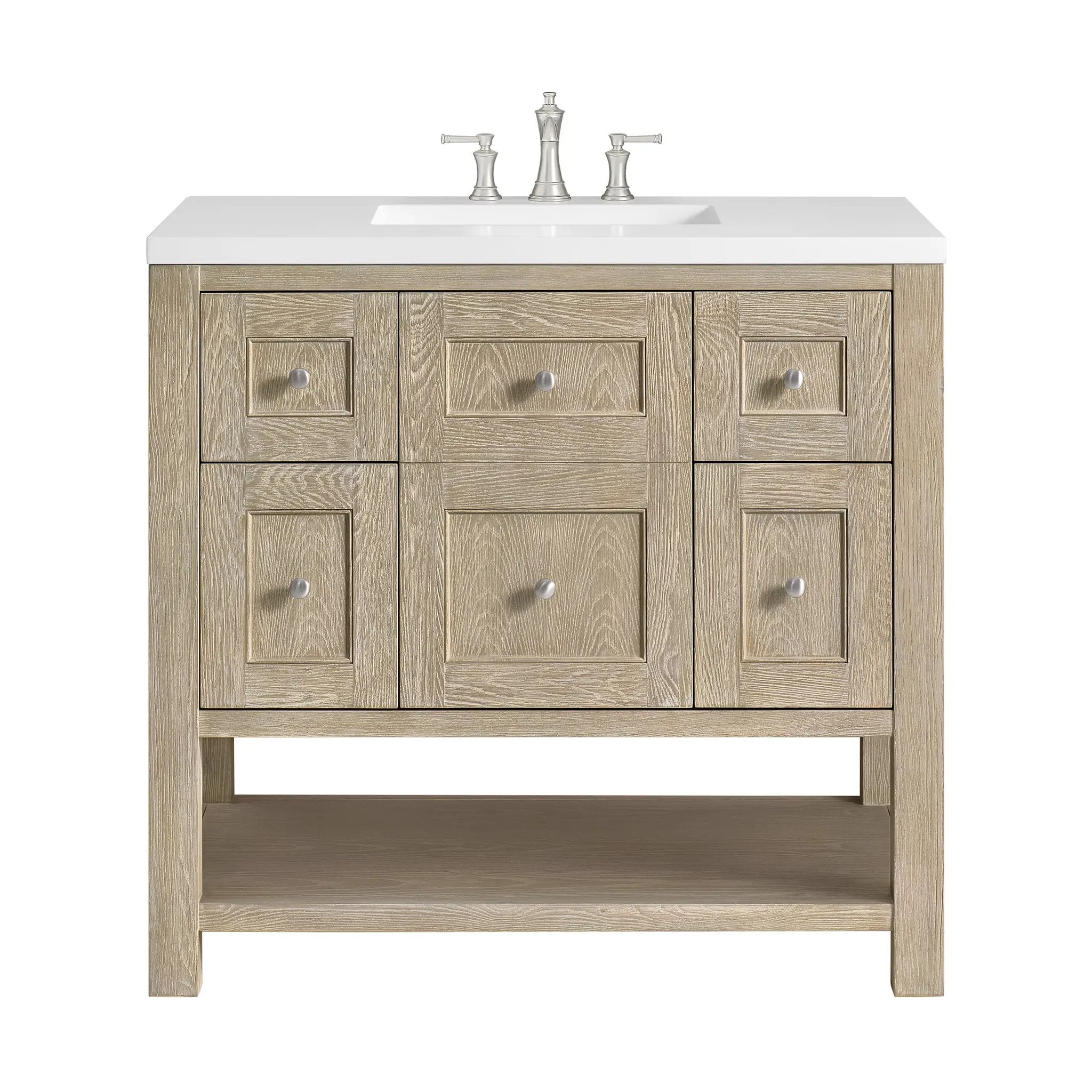 James Martin Breckenridge 36" Single Vanity Set - Whitewashed Oak by James Martin Vanities