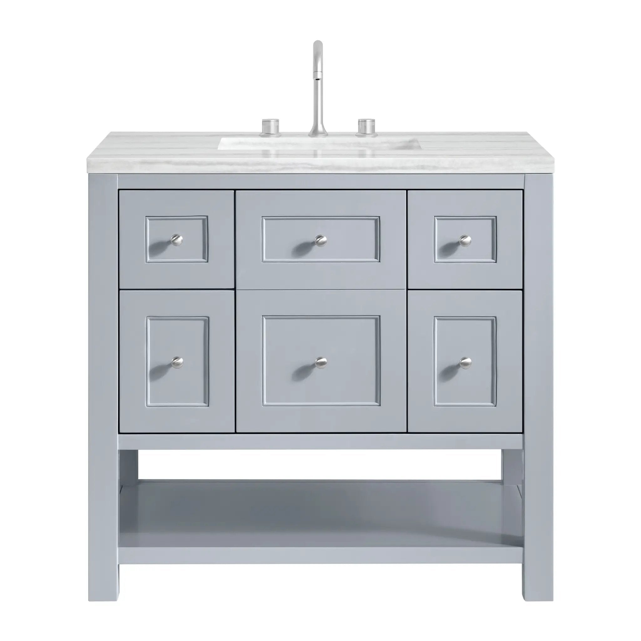 James Martin Breckenridge 36" Single Vanity Set - Serenity Blue by James Martin Vanities