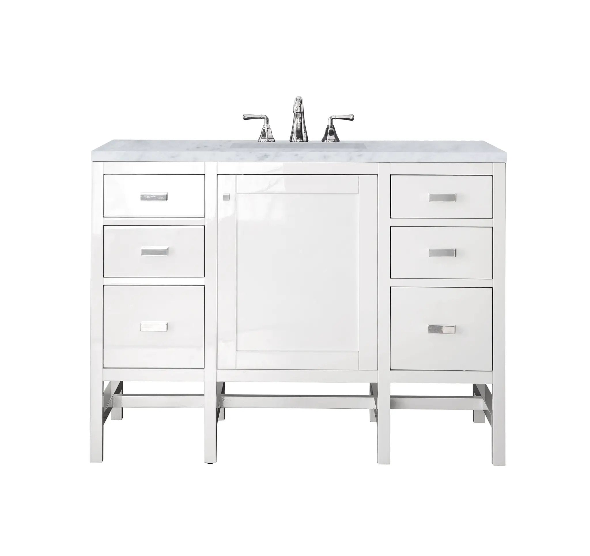 James Martin Addison 48" Single Vanity Set - Glossy White by James Martin Vanities