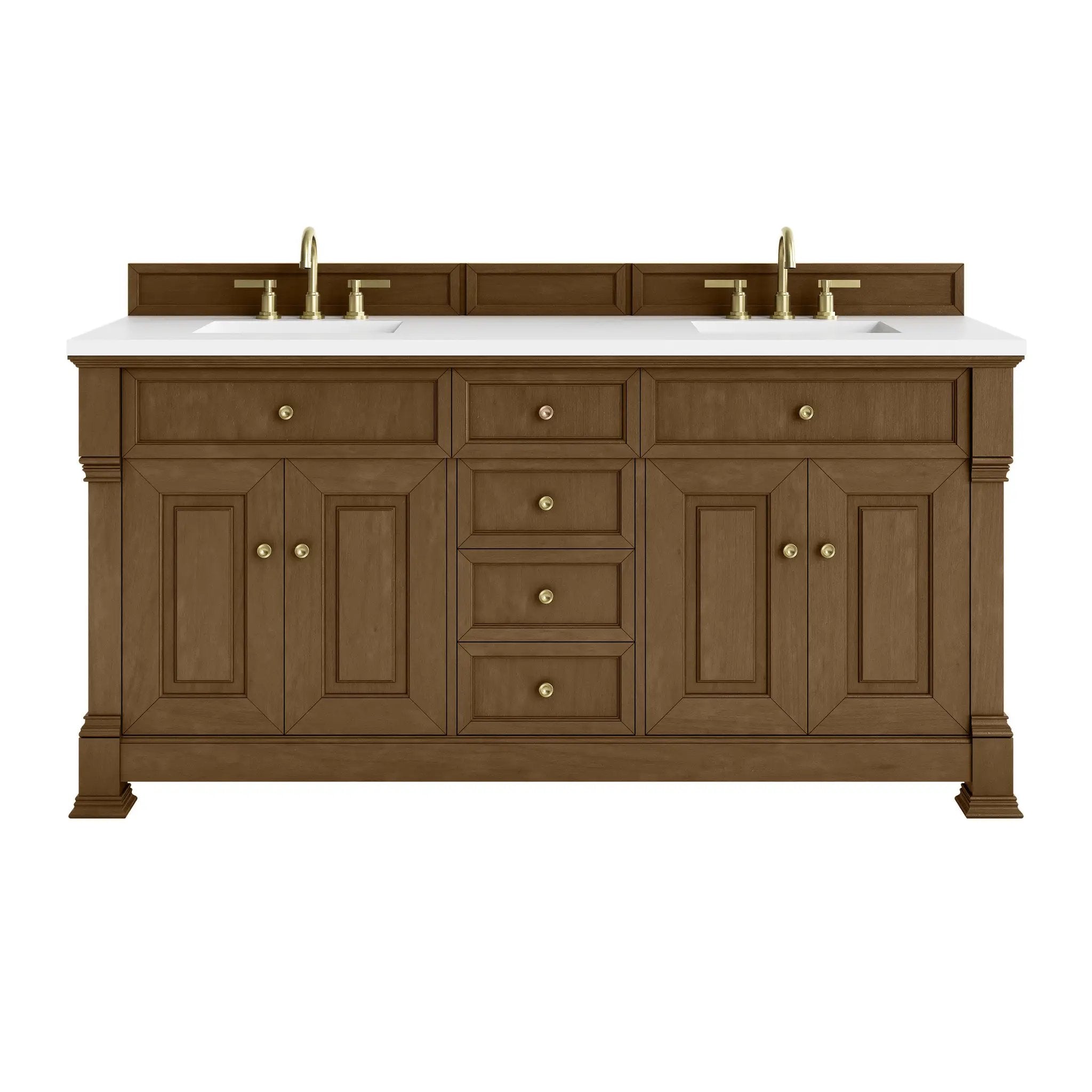 James Martin Brookfield 72" Double Vanity Set - Honey Oak by James Martin Vanities