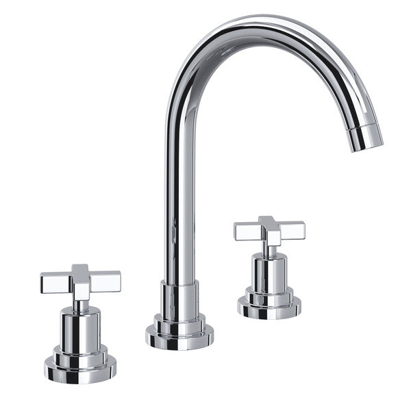 polished chrome bathroom faucet